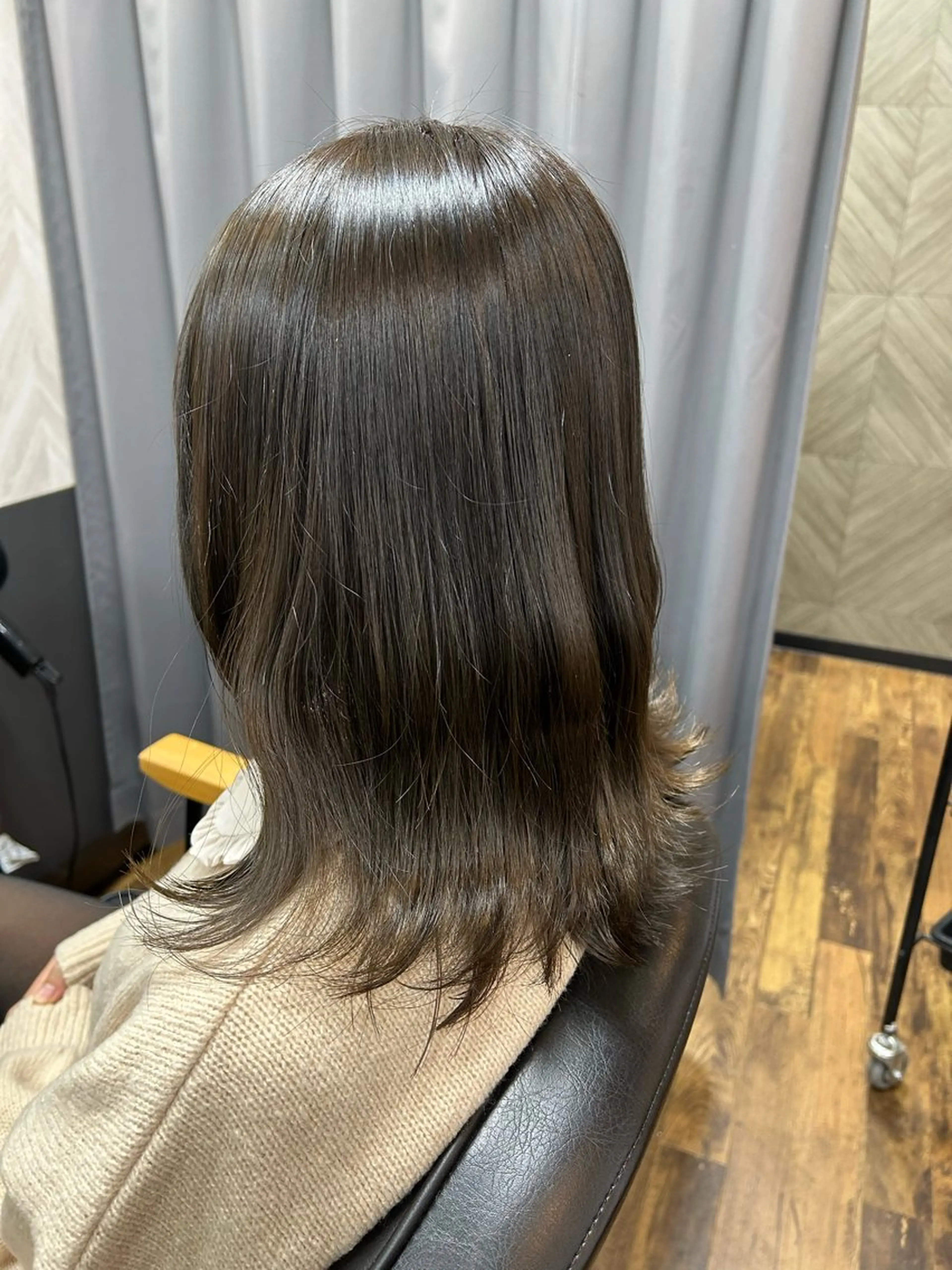 ミディアム カラー カット ヘアカラー トリートメント TELA HAIR小田急相模原店所属・モデル募集中‼️ 永井瀬奈のヘアスタイル