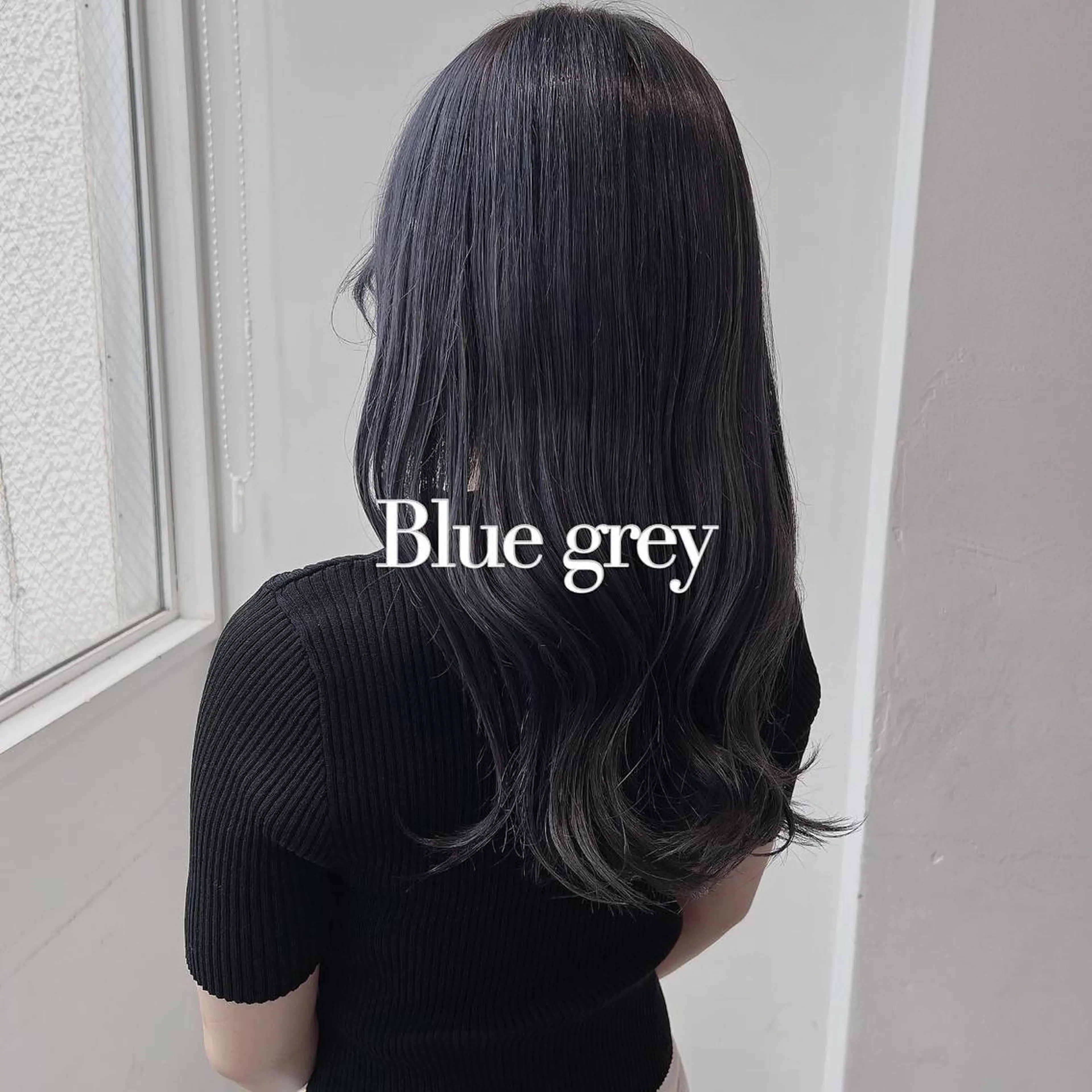 ロング カラー 黒髪 ブルーカラー ブルーブラック ブルージュ 透明感カラー カット トリートメント ヘッドスパ ヘアセット 𓏸レイヤー髪質改善 透けカラーカノン🫧のヘアスタイル