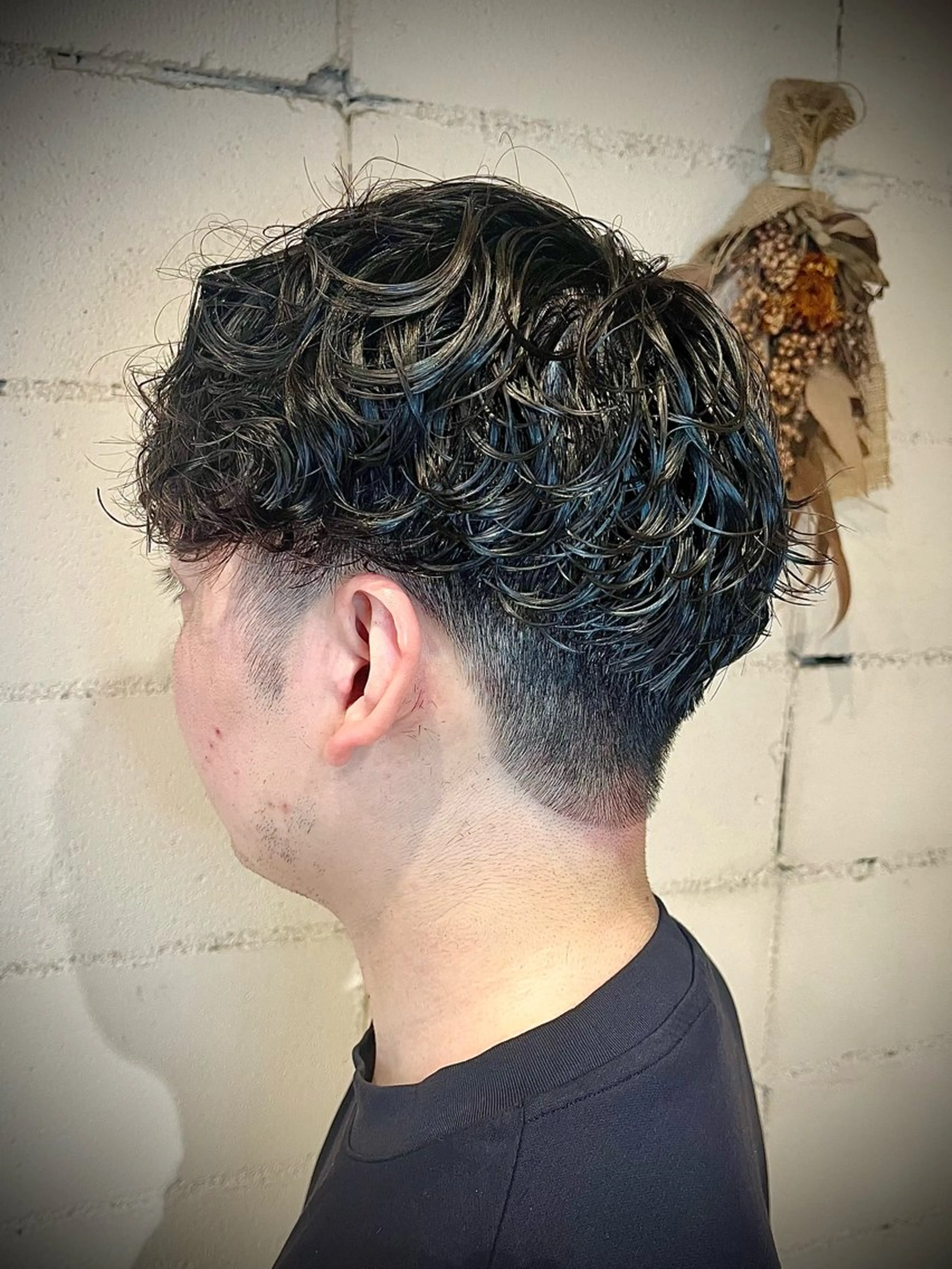 パーマ メンズ メンズパーマ カット パーマ 🟦メンズ特化🟦 たかしま　あさひのヘアスタイル