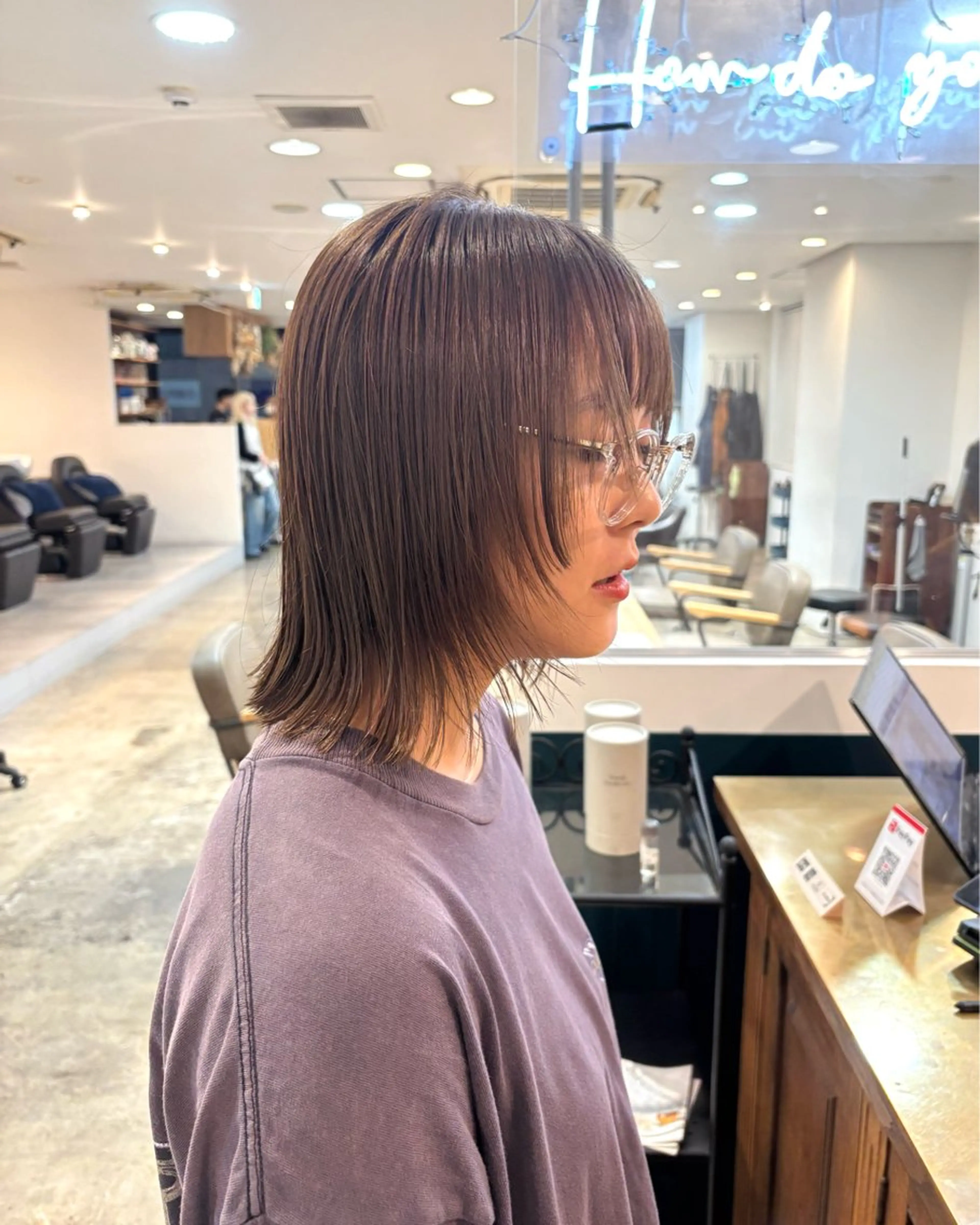 ミディアム カラー 高山 鳳成のヘアスタイル