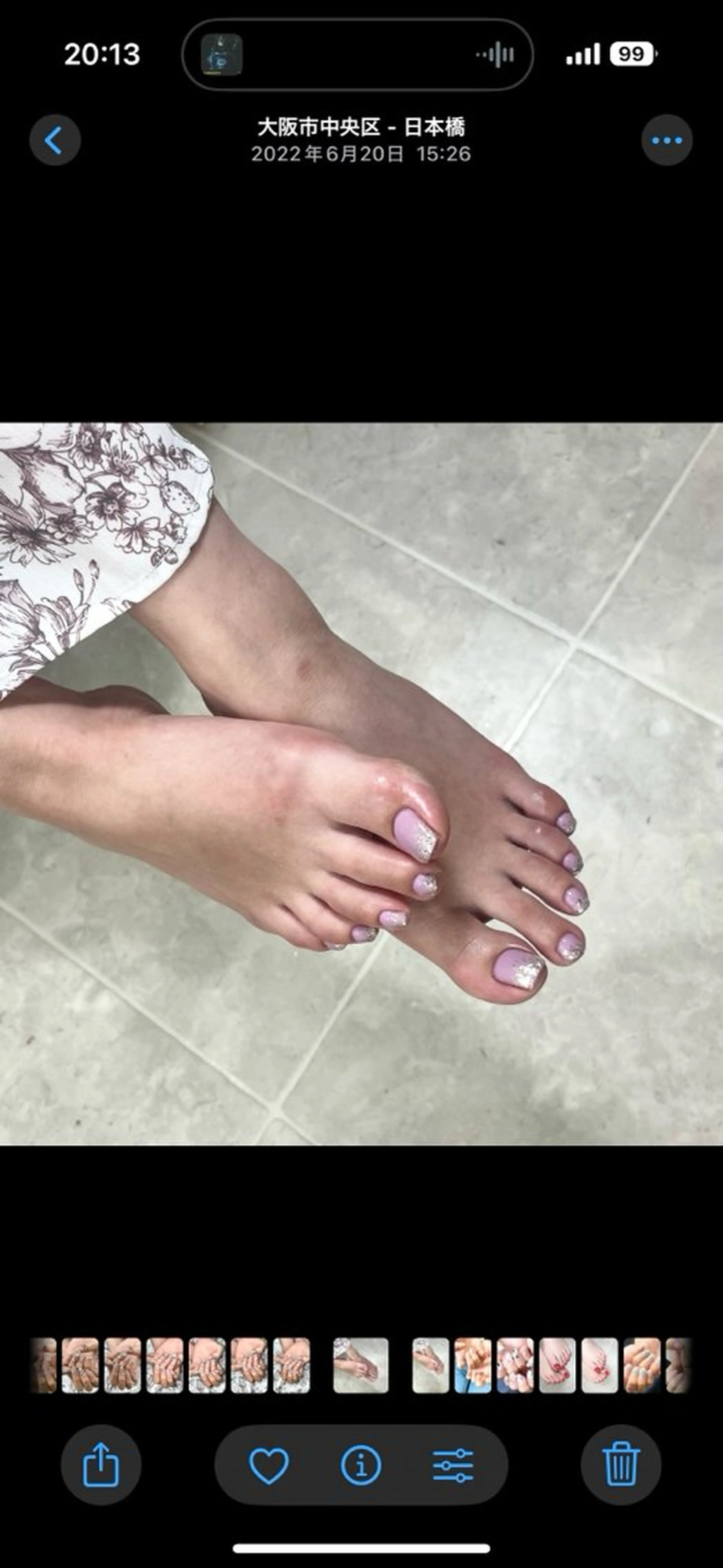 ネイル フットネイル 森竹 成恵のネイルデザイン