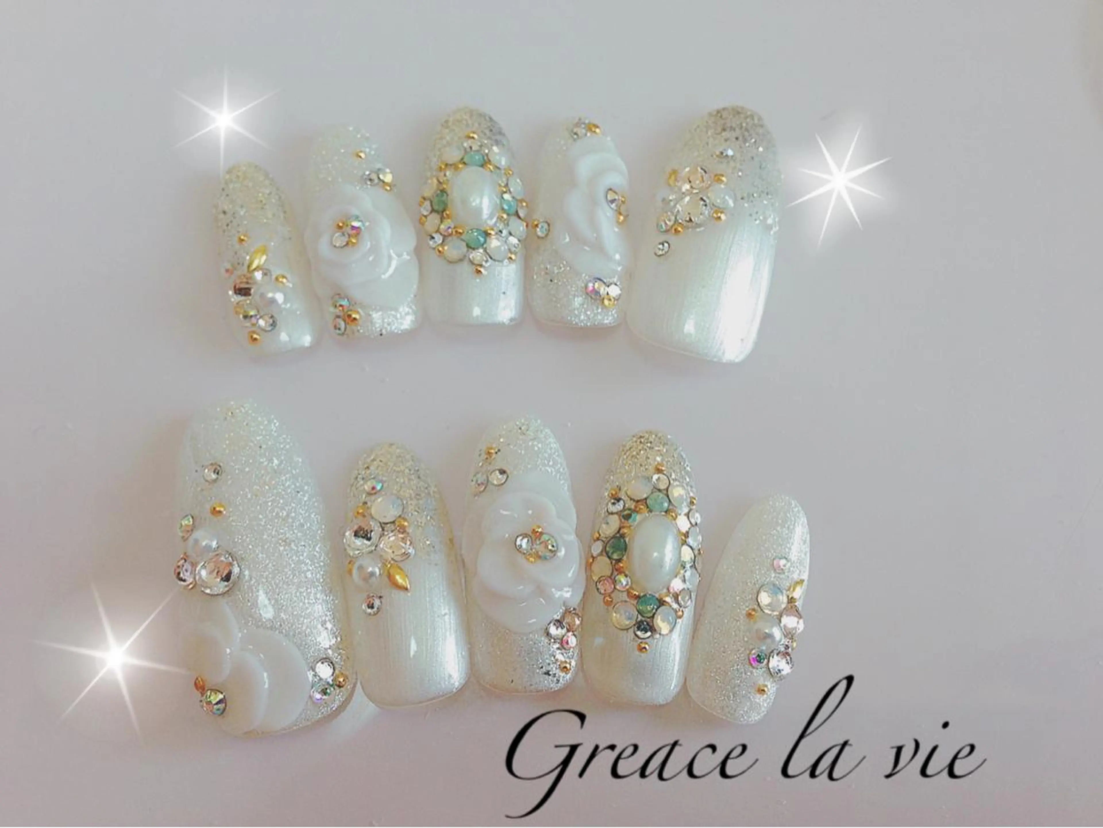 カラー ネイル ブライダルネイル Greace la vie所属・Greace  la vieのネイルデザイン