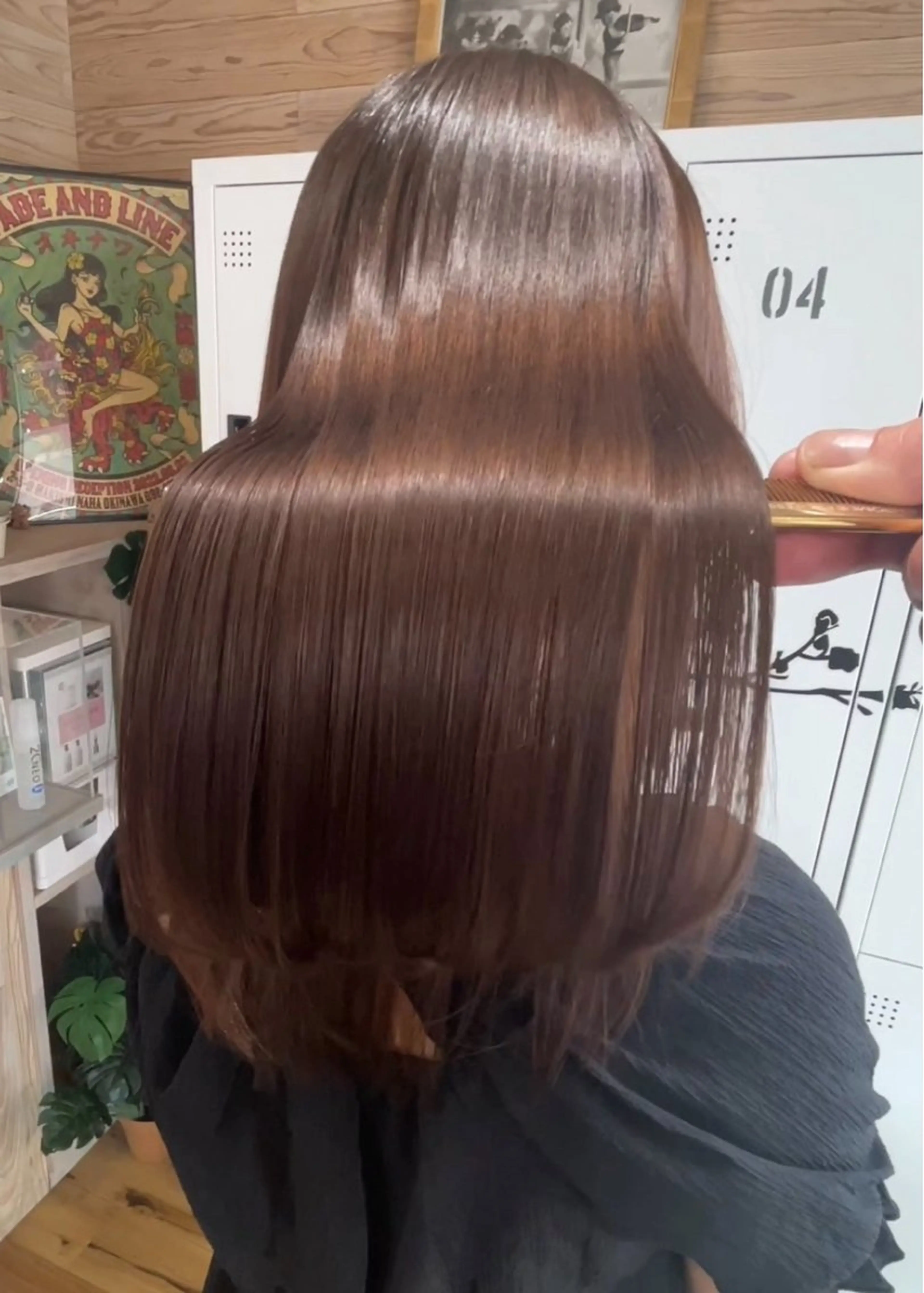 ロング 縮毛矯正 トリートメント NAO ☆のヘアスタイル