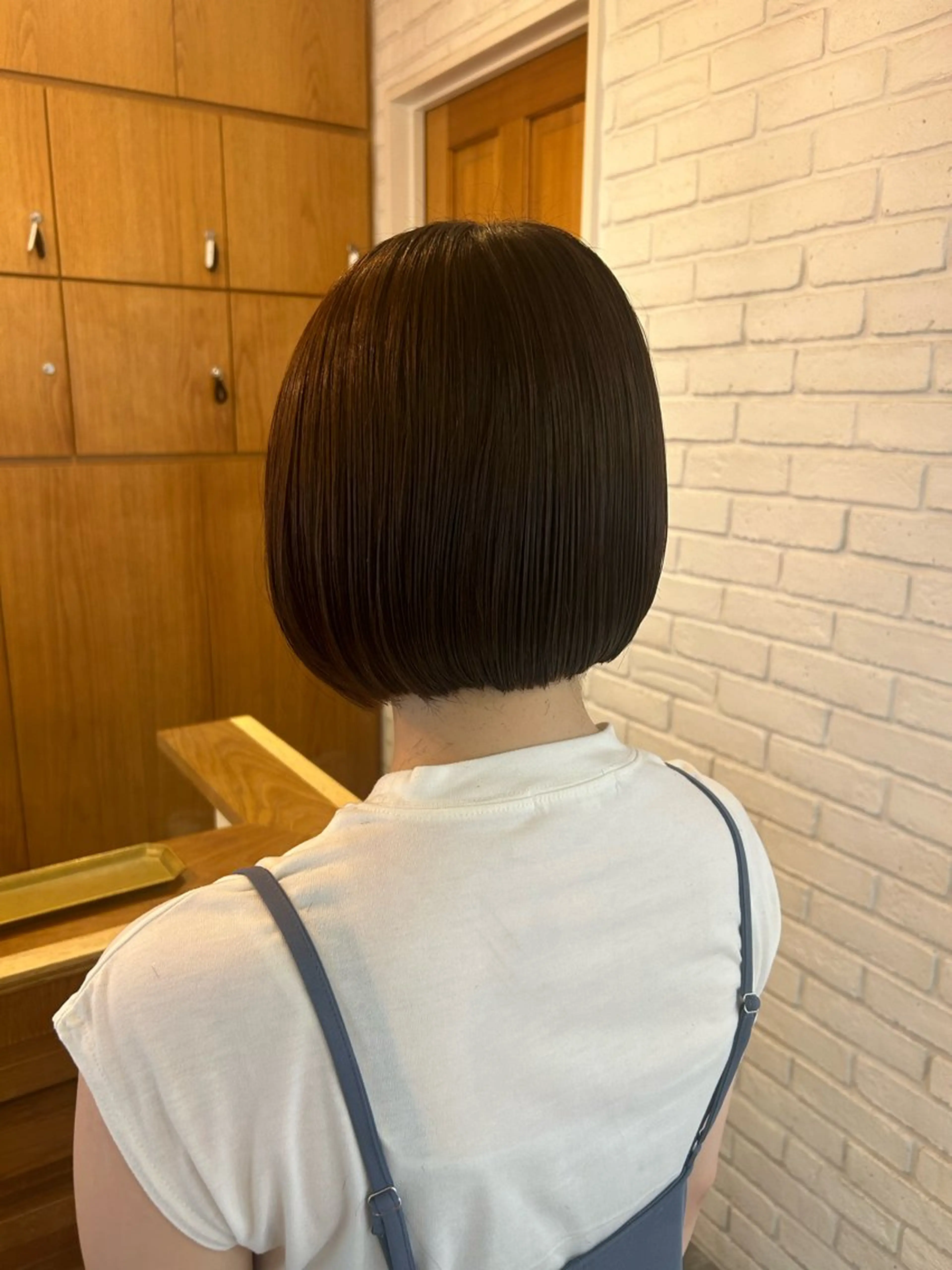 ミディアム カット ヘアカラー トリートメント かお 🐰のヘアスタイル