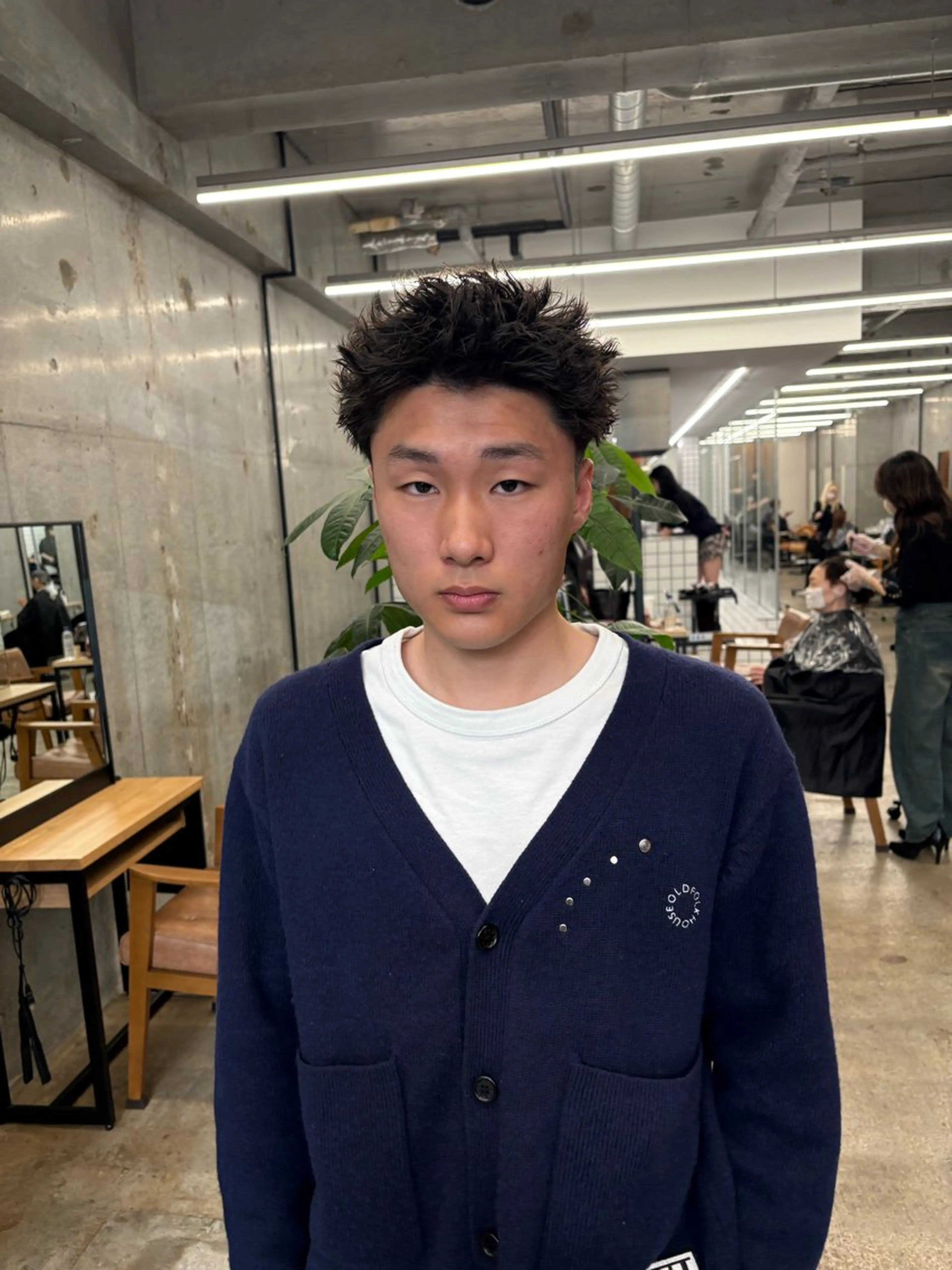 ショート パーマ メンズ カット パーマ メンズショート ／パーマ  ソウタのヘアスタイル