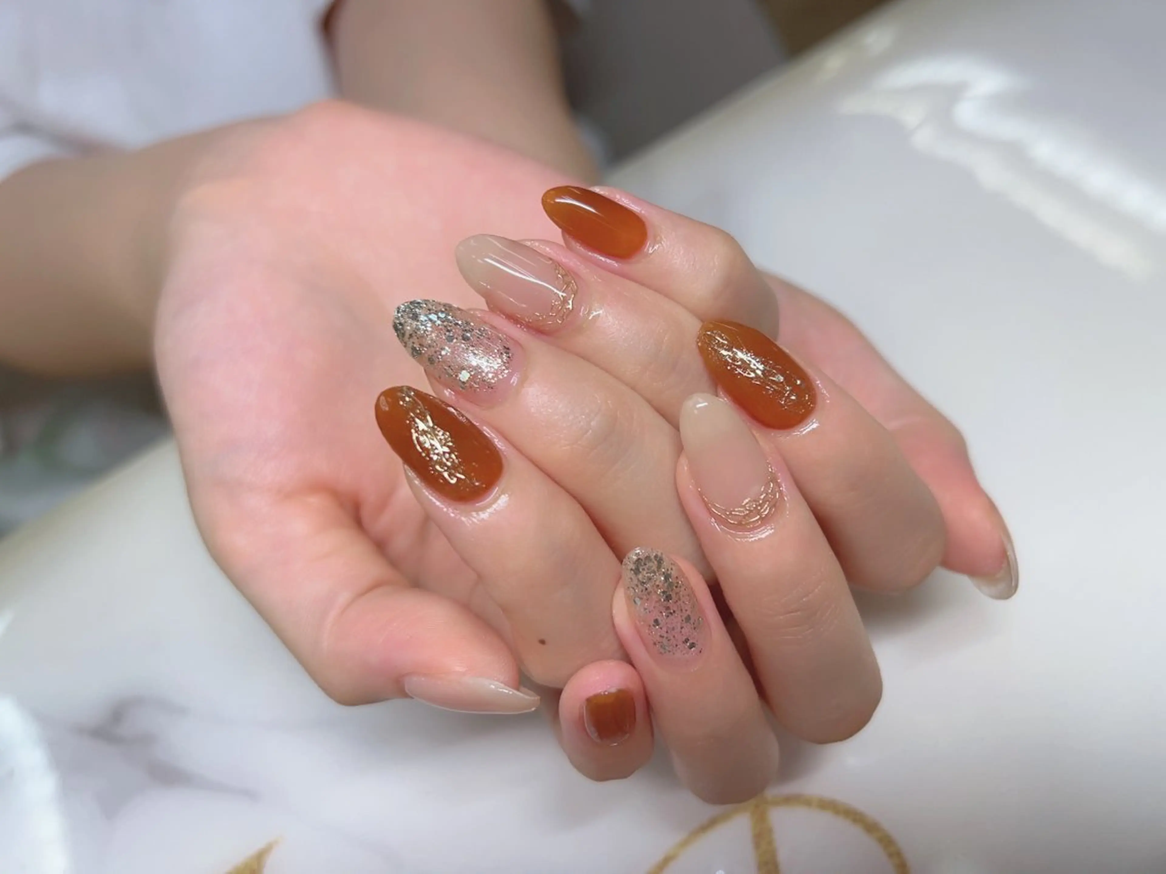 ネイル チークネイル マグネットネイル 持ち込み ニュアンスネイル シンプルネイル インフィニティ ネイルサロンのネイルデザイン