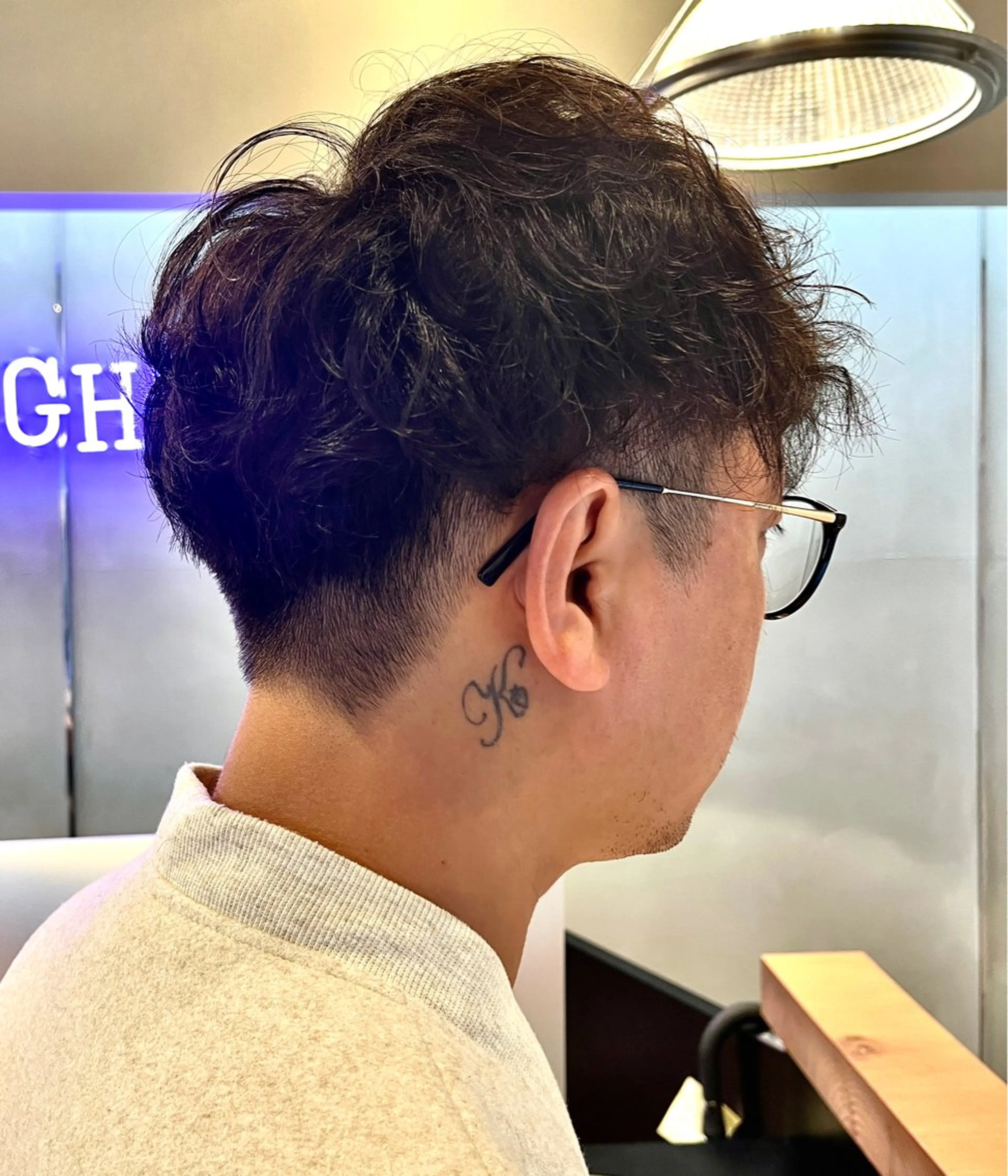 ミディアム パーマ メンズ 森山 聖弥/メンズカットのヘアスタイル