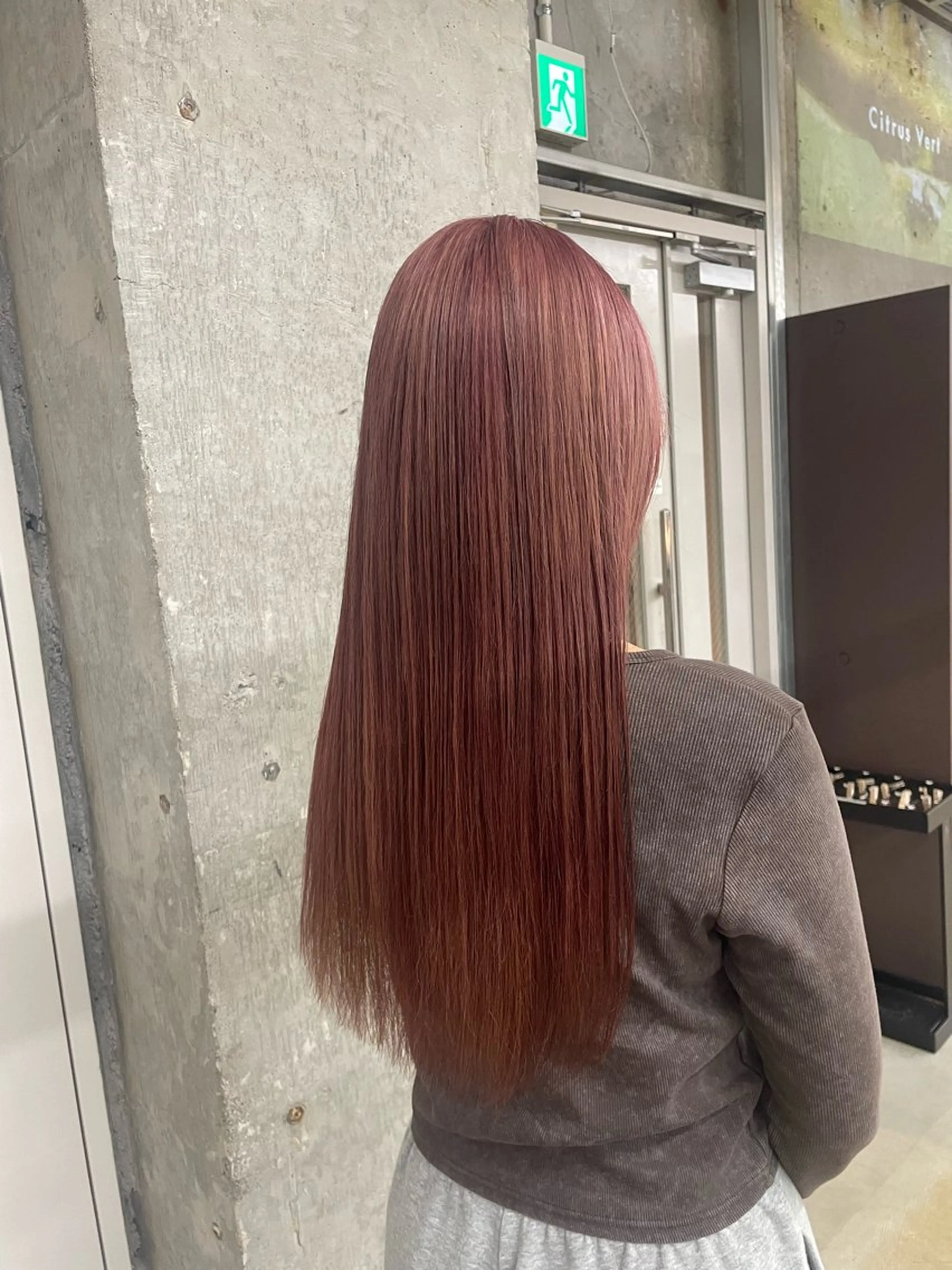 ロング カット ヘアカラー 鈴木瑛里／ブロンド ベージュ／男女のヘアスタイル