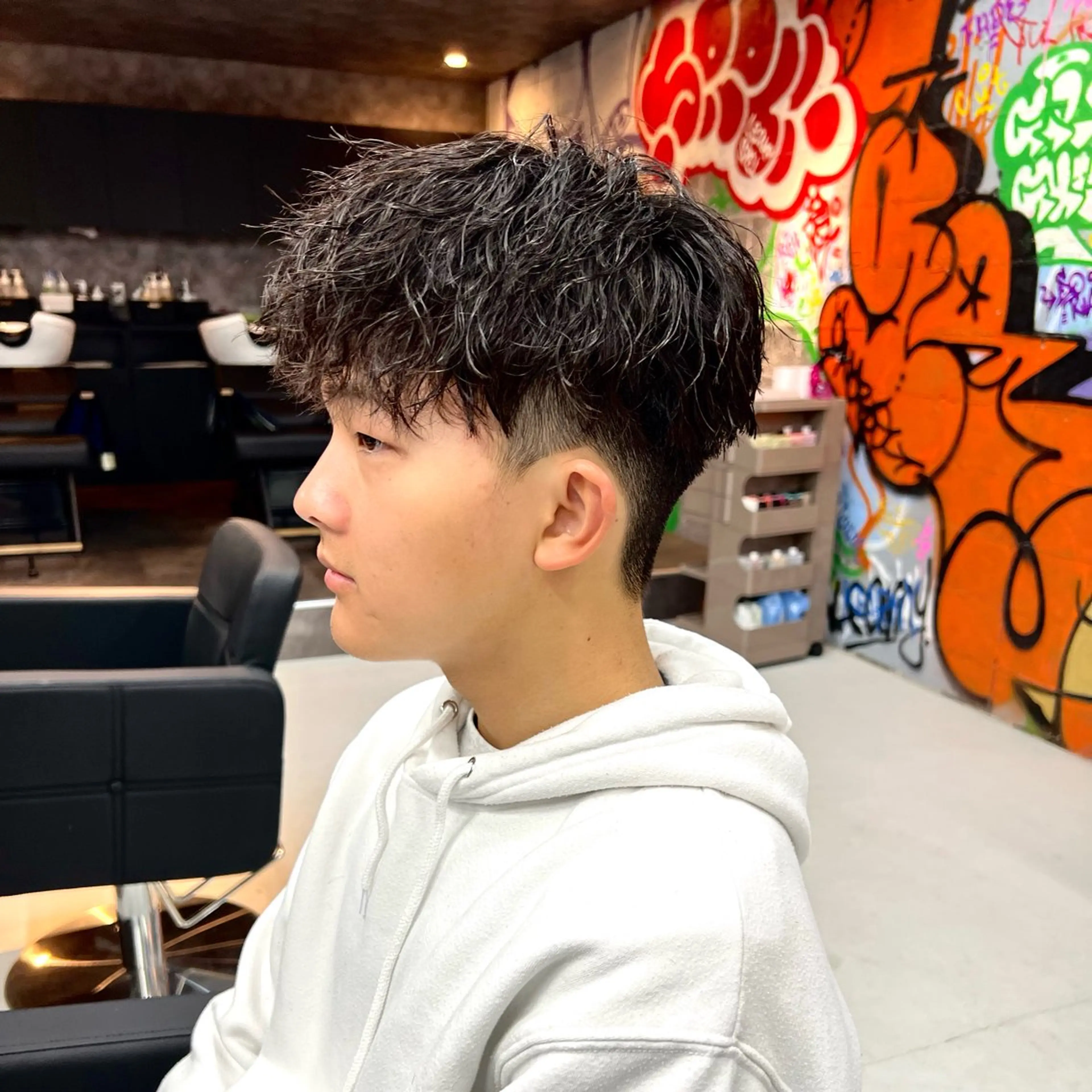 ショート カラー パーマ メンズ 錦糸町/Men's cutパーマ石川史弥のヘアスタイル