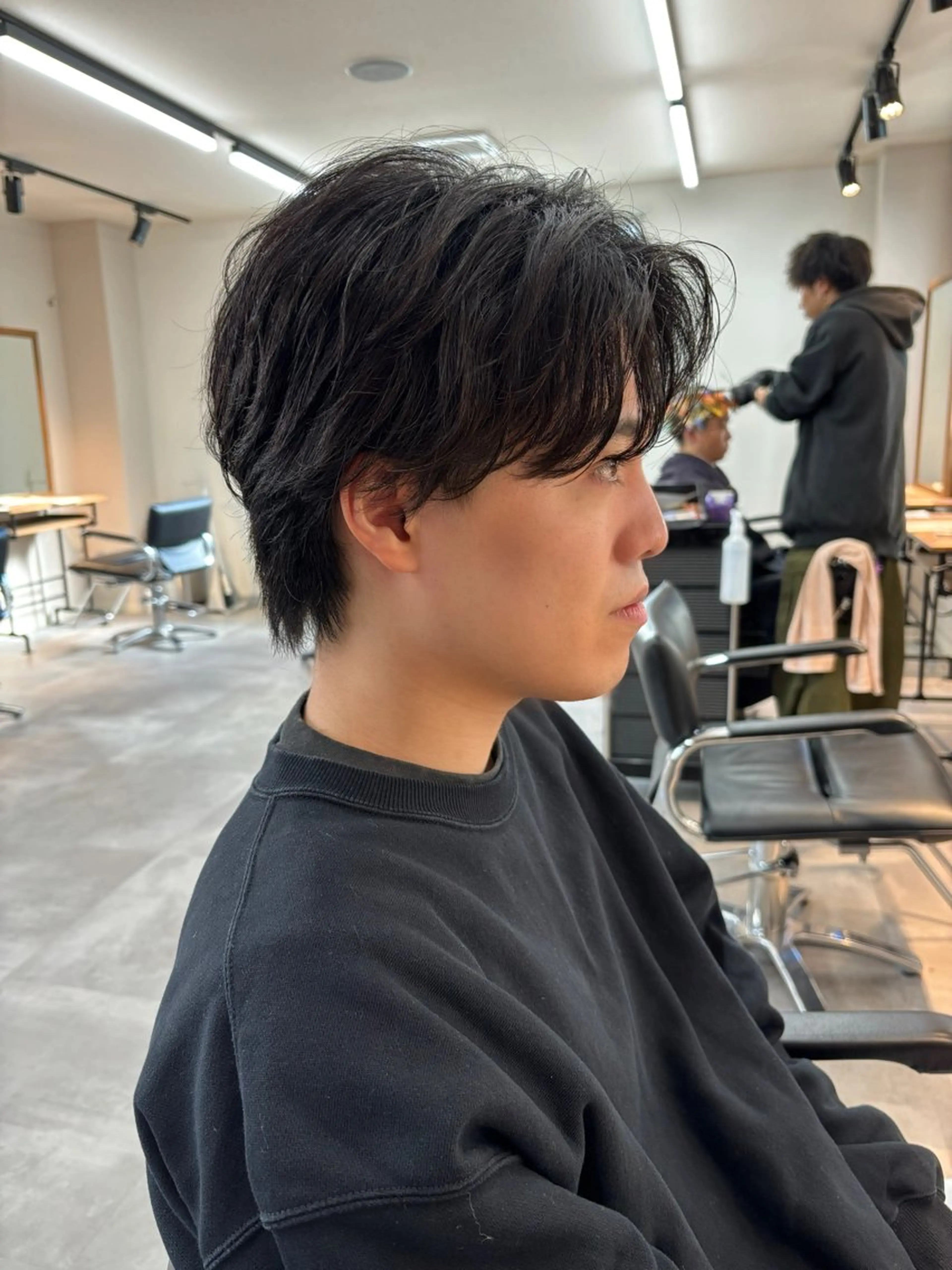 パーマ メンズ フェザーパーマ メンズパーマ カット パーマ フェザーパーマ/韓国 /メンズカット/保立のヘアスタイル