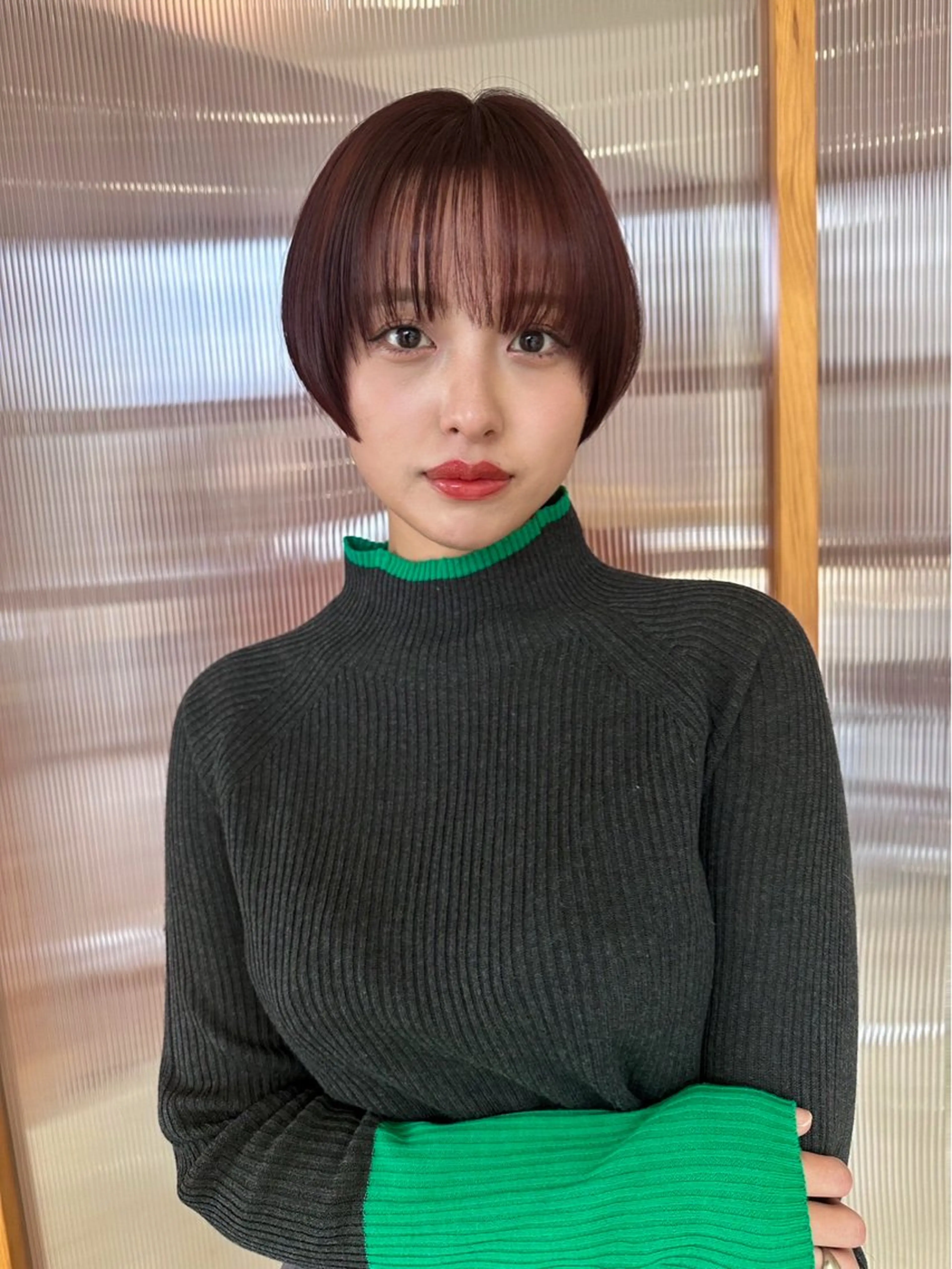 ショート ショートヘア 岡本 陵のヘアスタイル
