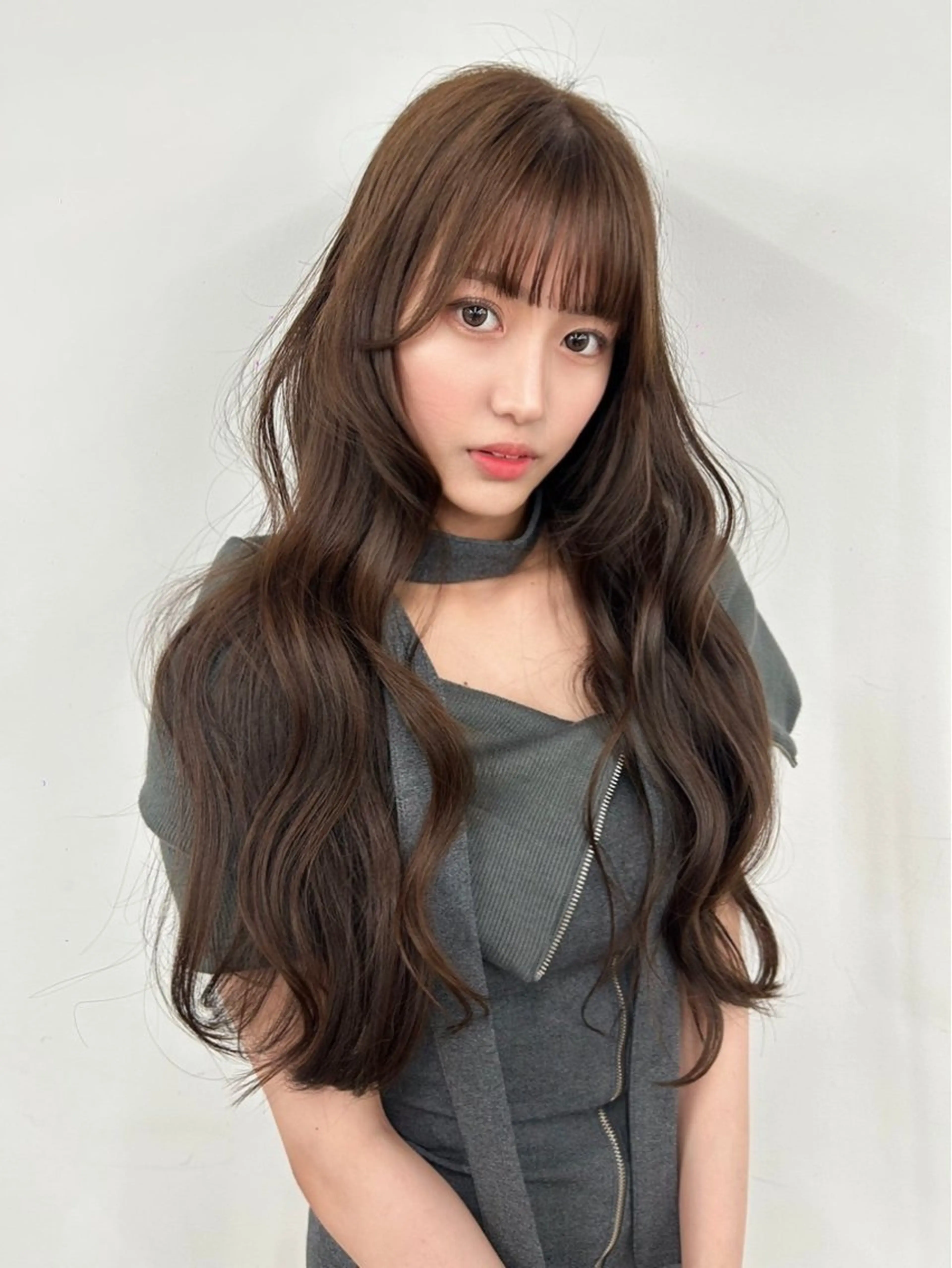 ロング カラー 韓国風ヘア カット トリートメント 渋谷韓国ヘア🇰🇷 SAYAKA🩶ᩚのヘアスタイル