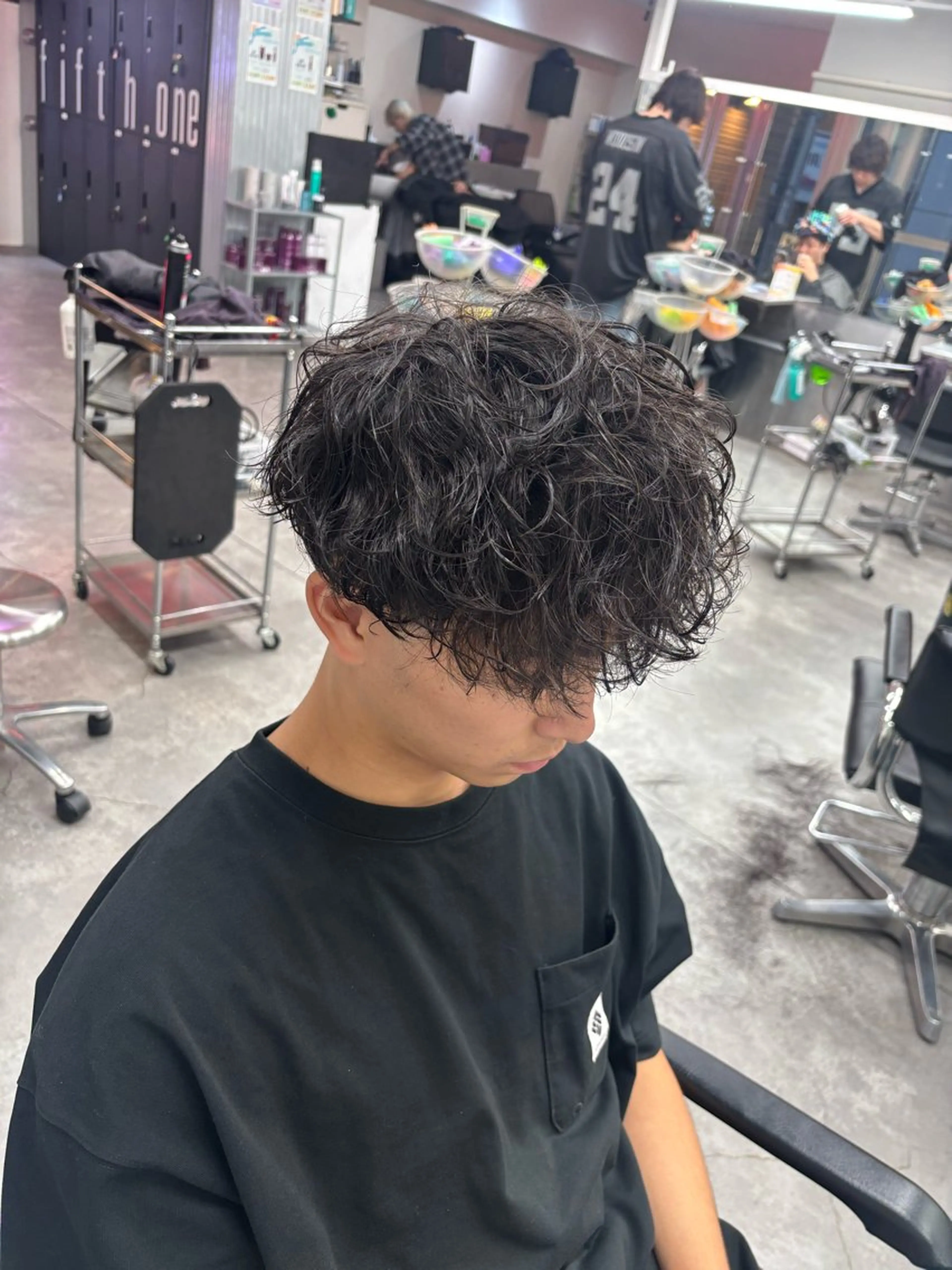 パーマ メンズ カット パーマ メンズ特化✨️ 韓国風パーマ🔥一八のヘアスタイル