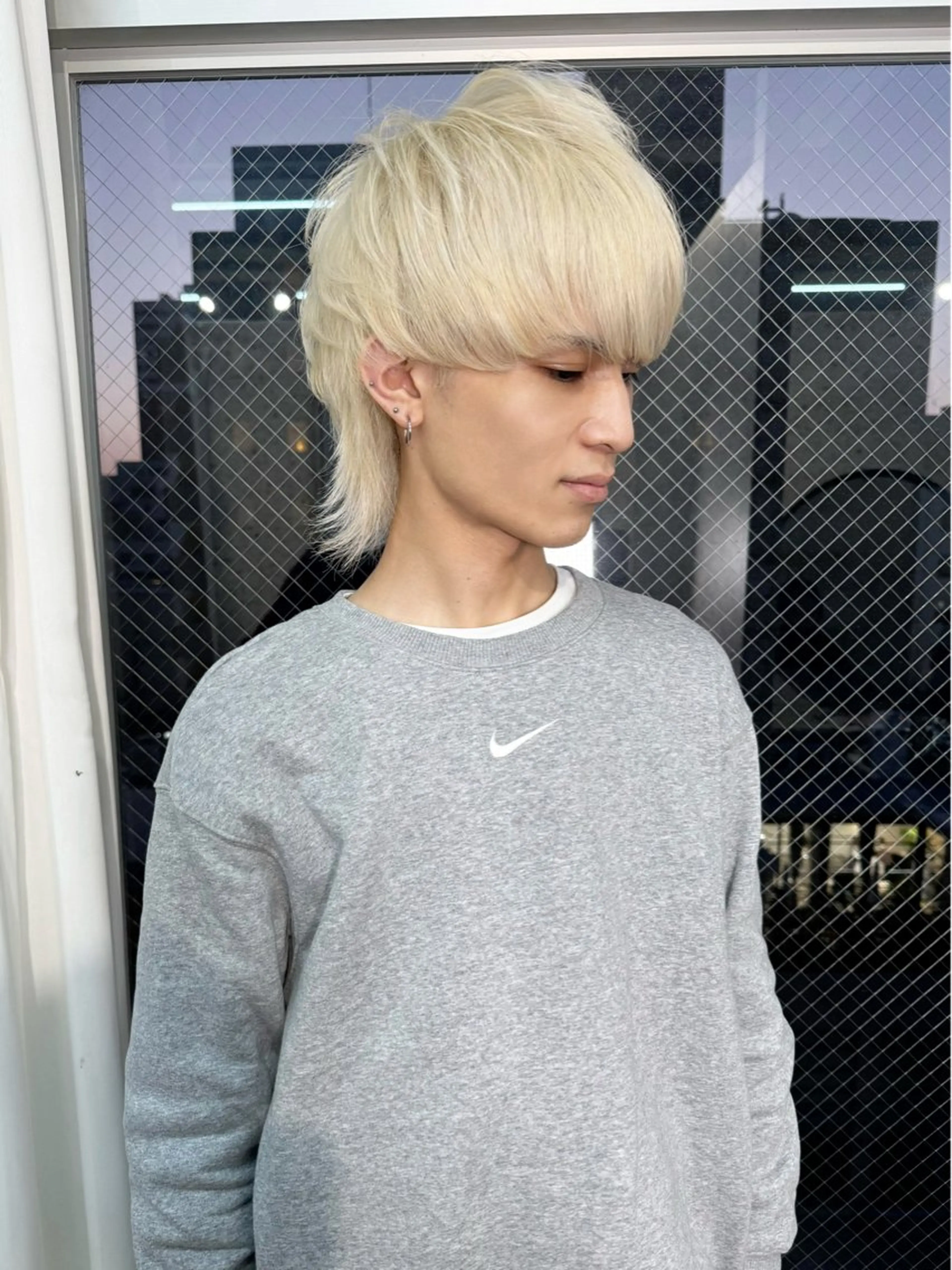 ショート カラー メンズ メンズブリーチ メンズハイライト メンズハイトーン メンズインナーカラー メンズパーマ ヘアカラー トリートメント lani 天神大名/ブリーチのヘアスタイル