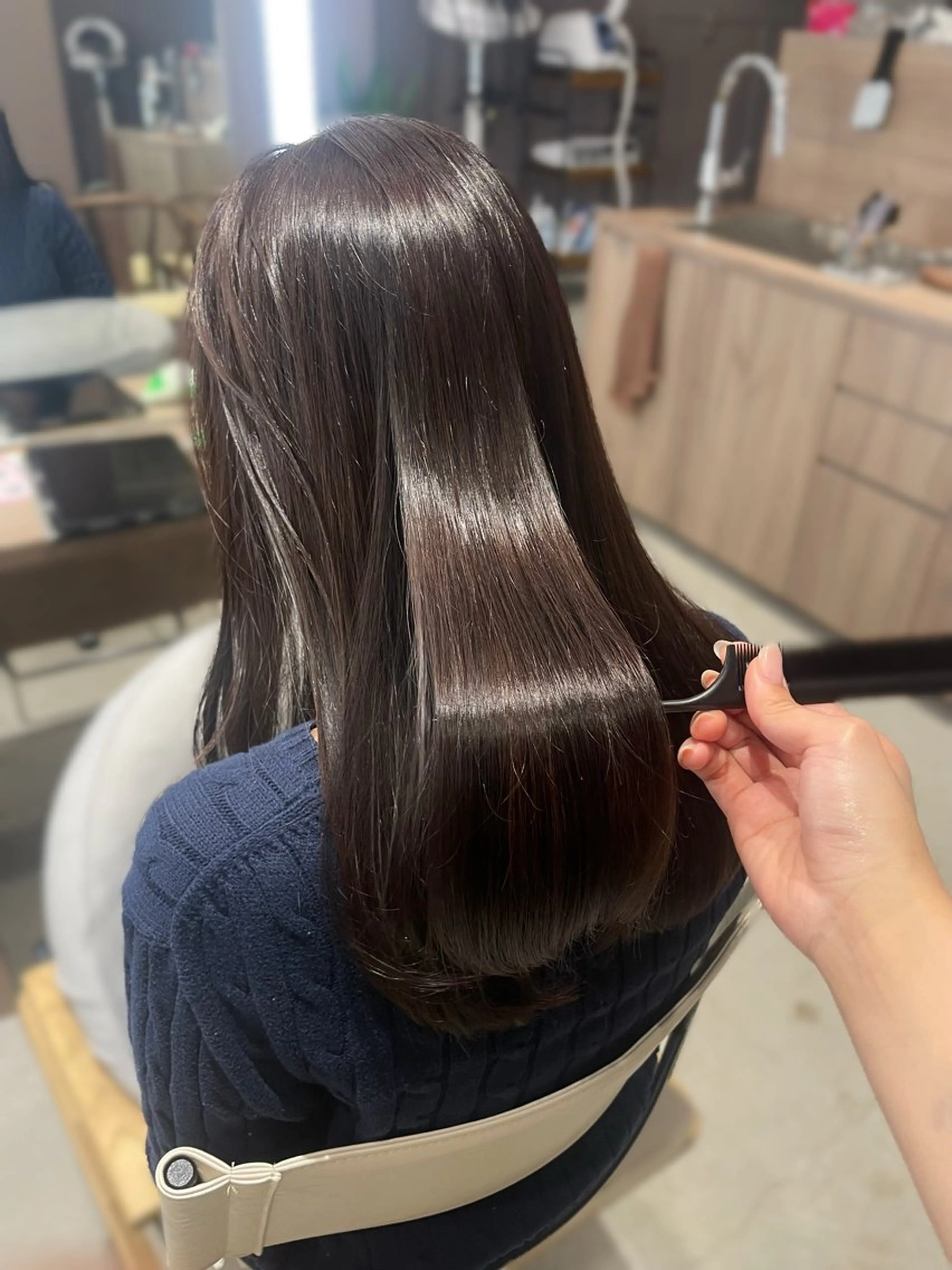 〔 レディースカット + カラー + トリートメント 〕パサつき、広がりが気になる方へ.*・゚の写真