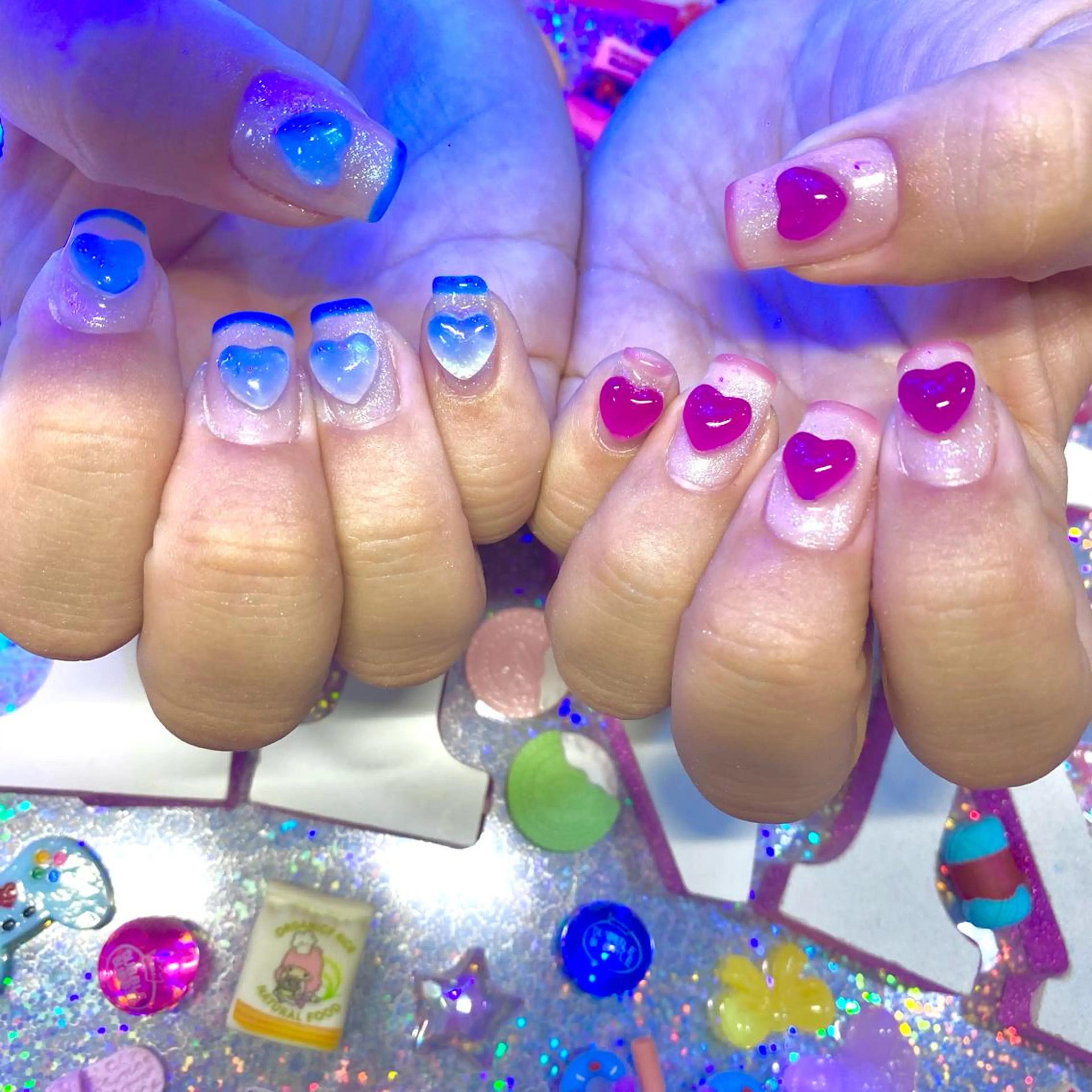 ネイル アートネイル クリアネイル ジェルネイル ニュアンスネイル オフィスネイル 8appy YUKITIN.Bのネイルデザイン