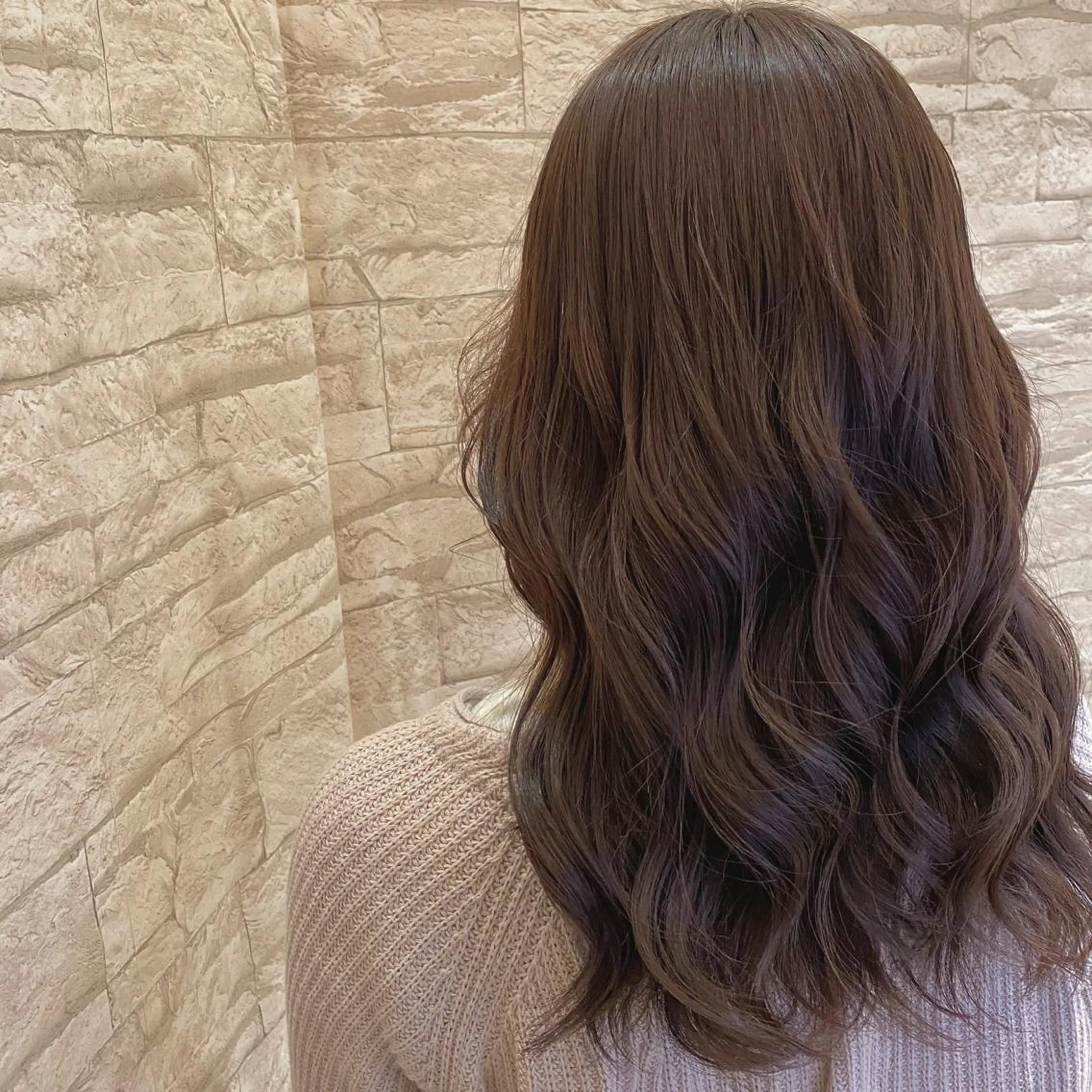 セミロング カラー 韓国風🇰🇷 MAAYAのヘアスタイル