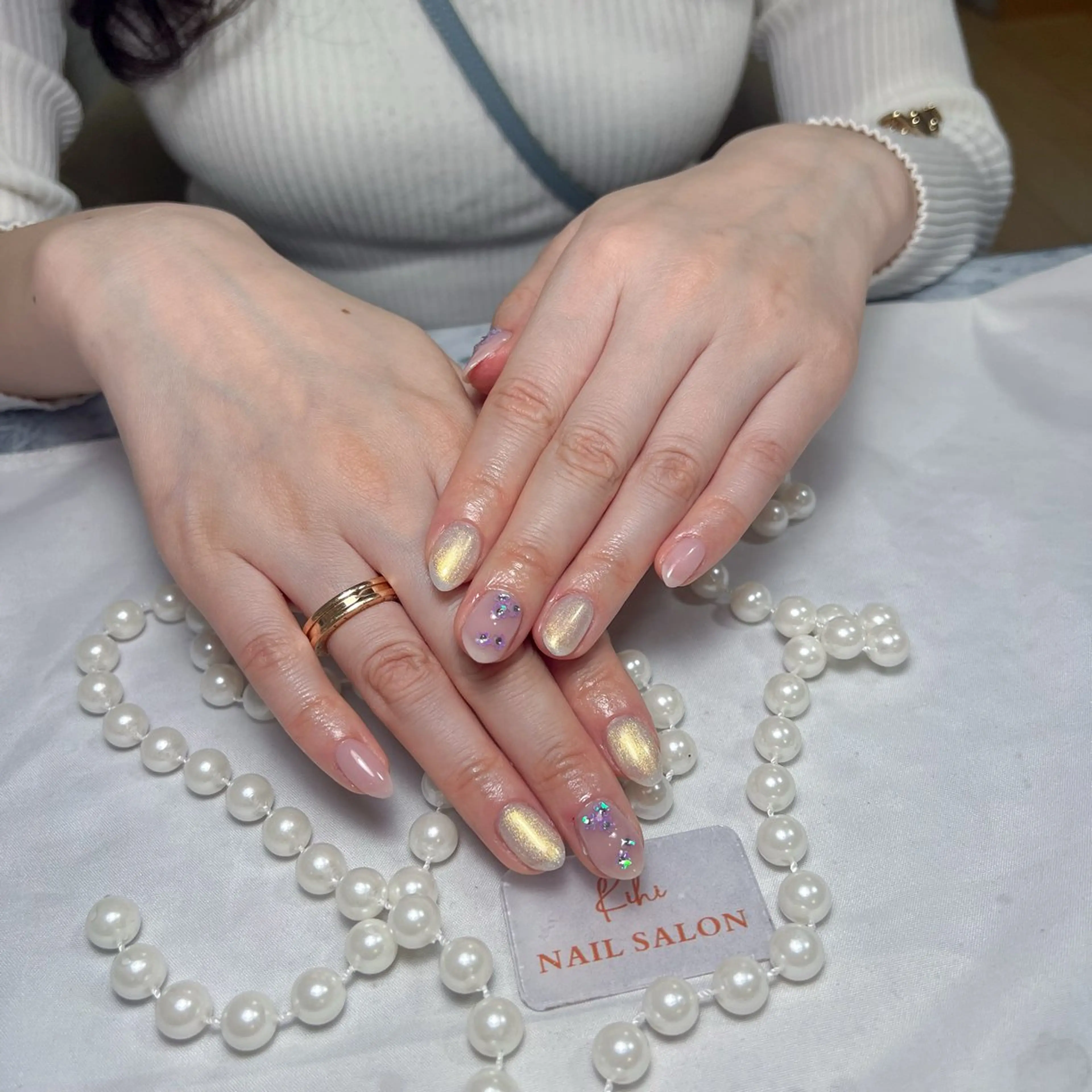 ネイル アートネイル フレンチネイル ジェルネイル グラデーション 韓国ネイル 村中 ハナのネイルデザイン