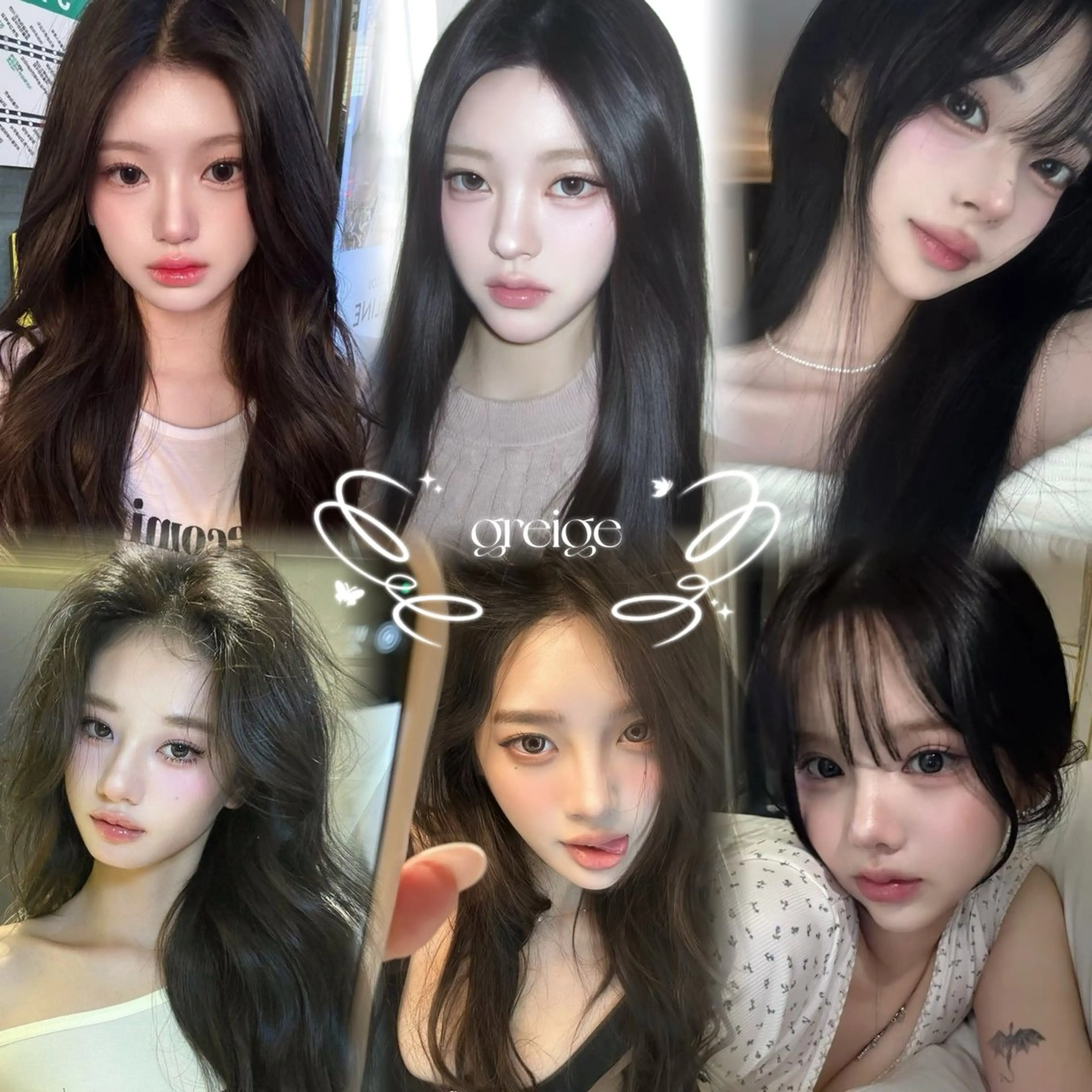 カラー ヘアカラー トリートメント yuuka 🖤韓国ヘア🖤のヘアスタイル