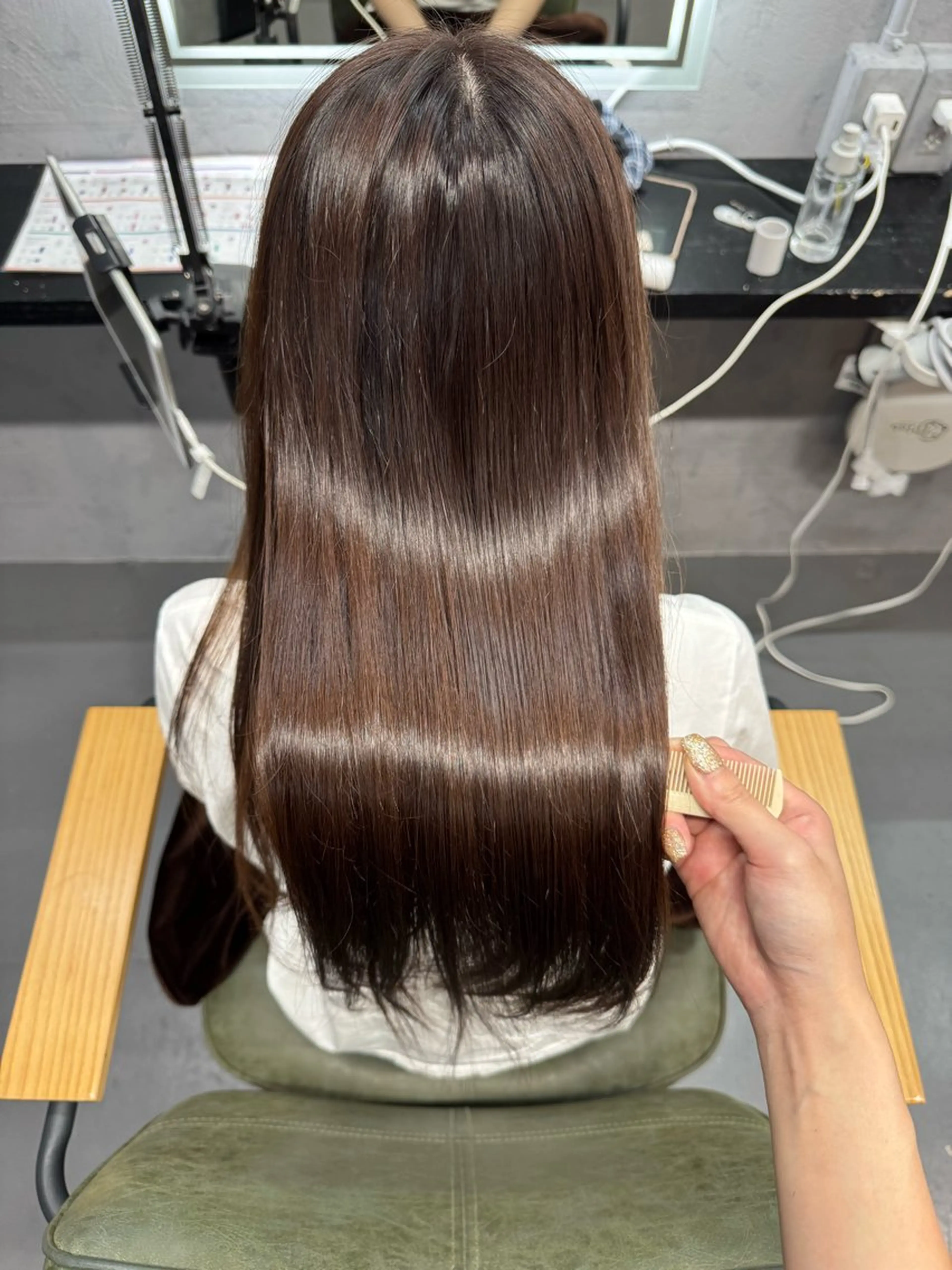 ロッグカットのみ✂️➕ワンカラー🫧➕Aujuaトリートメント付き💗の写真