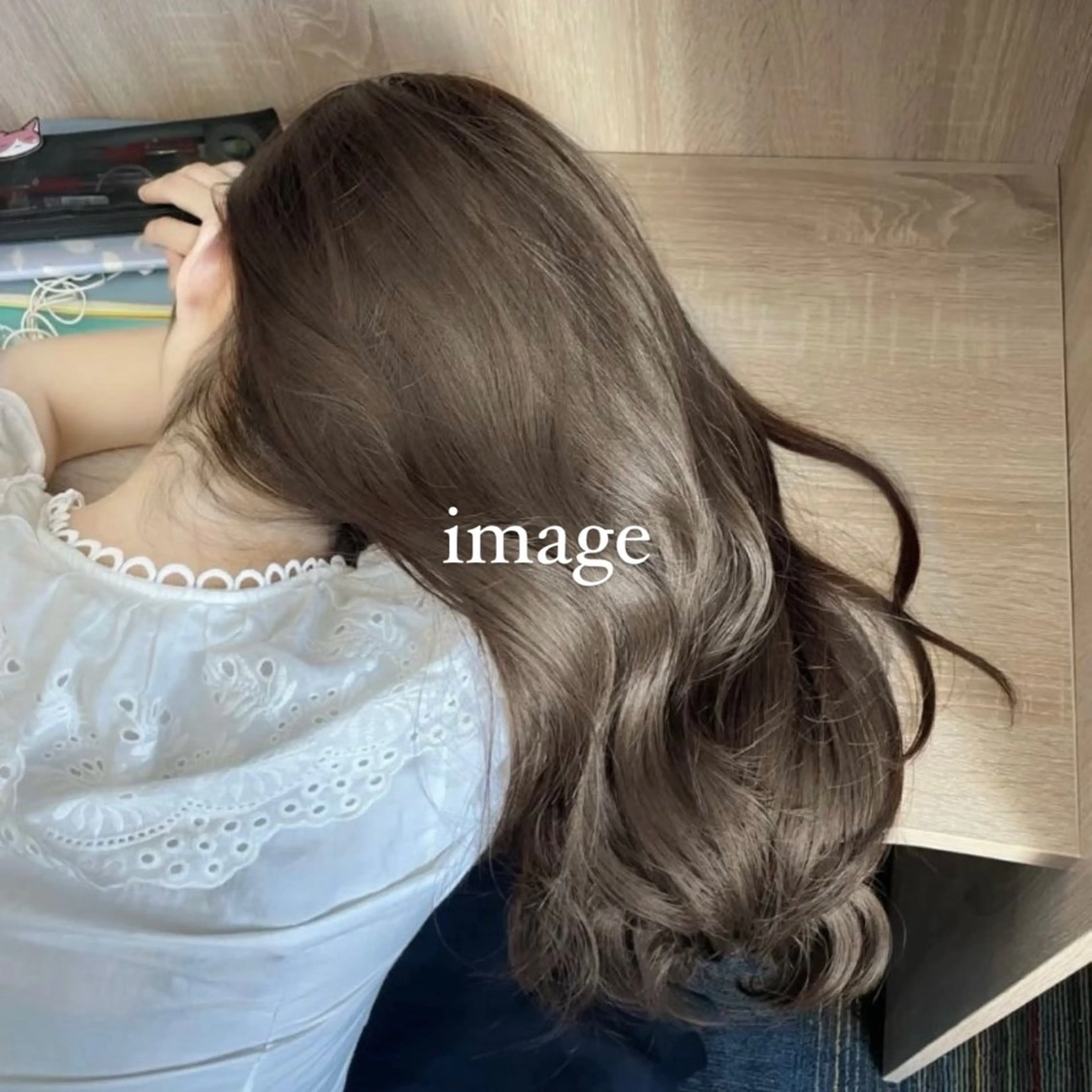 ロング カラー ヘアカラー トリートメント 🐈‍⬛カチモリ/暖 色/𝐌𝐢𝐤𝐮のヘアスタイル