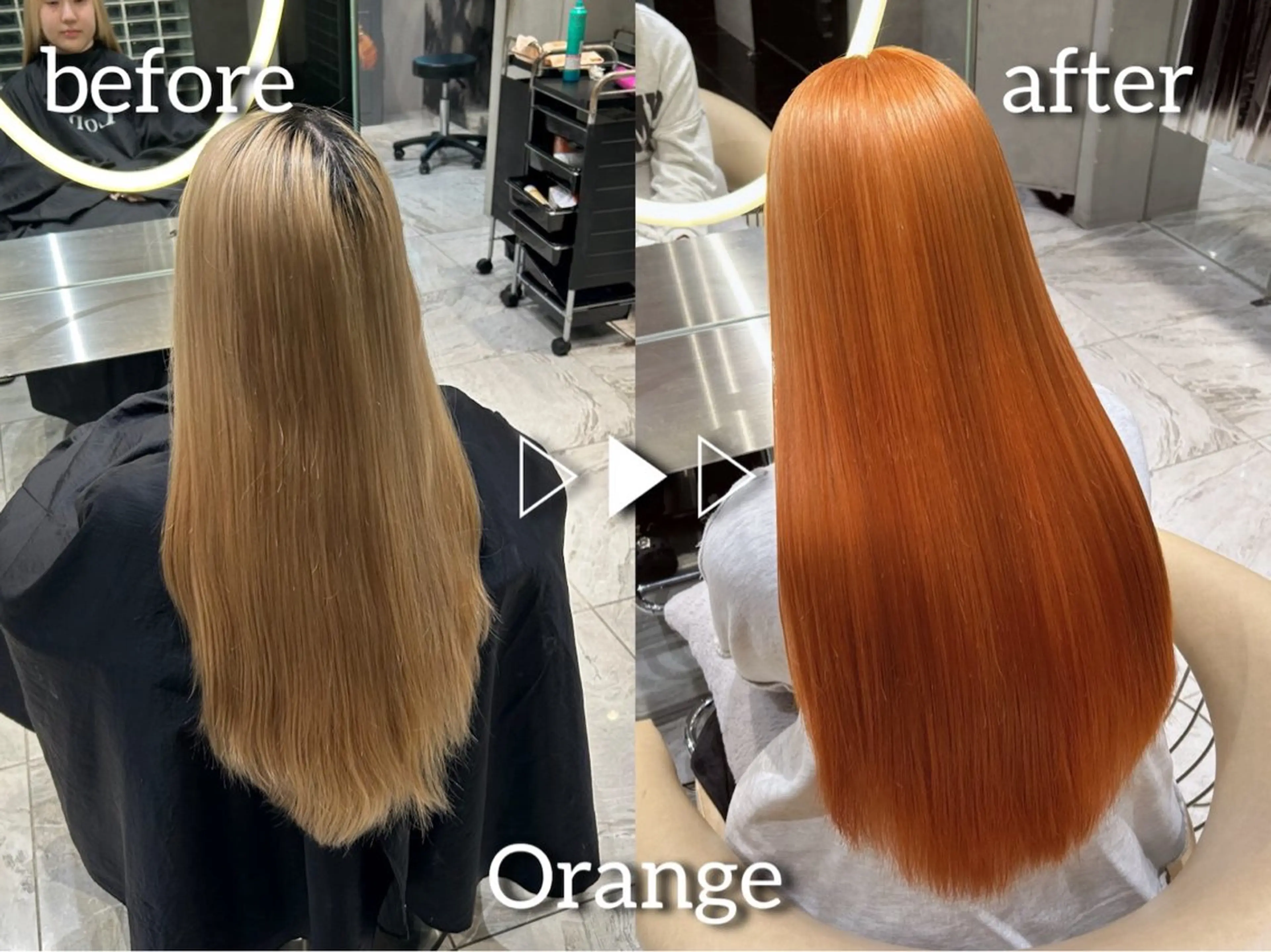 ロング ヘアカラー Lond bla-maのヘアスタイル