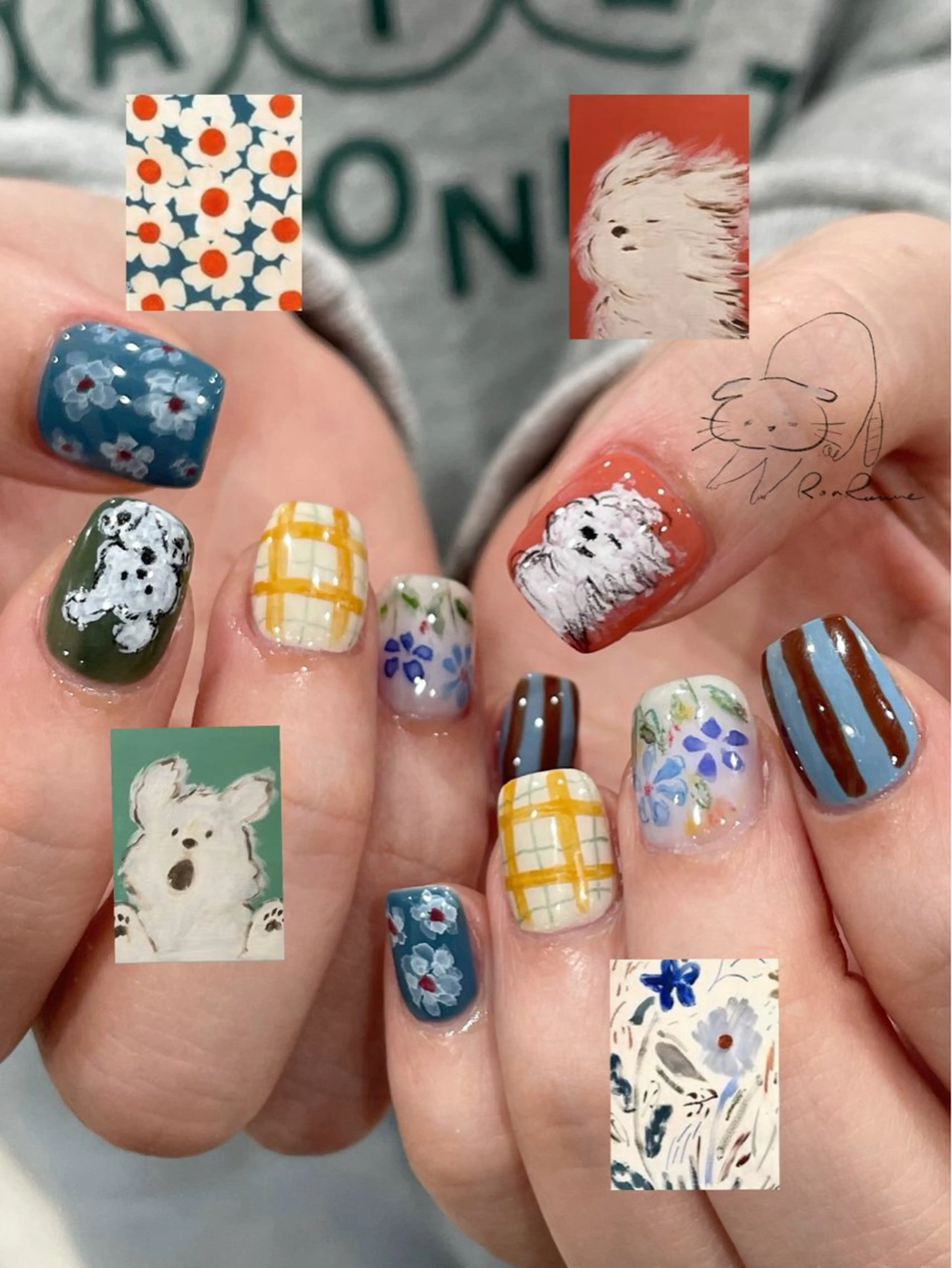 ネイル オーロラネイル 長さ出し フレンチネイル ジェルネイル ミラーネイル ハンドネイル Cho Artネイル所属・ronronne .のネイルデザイン
