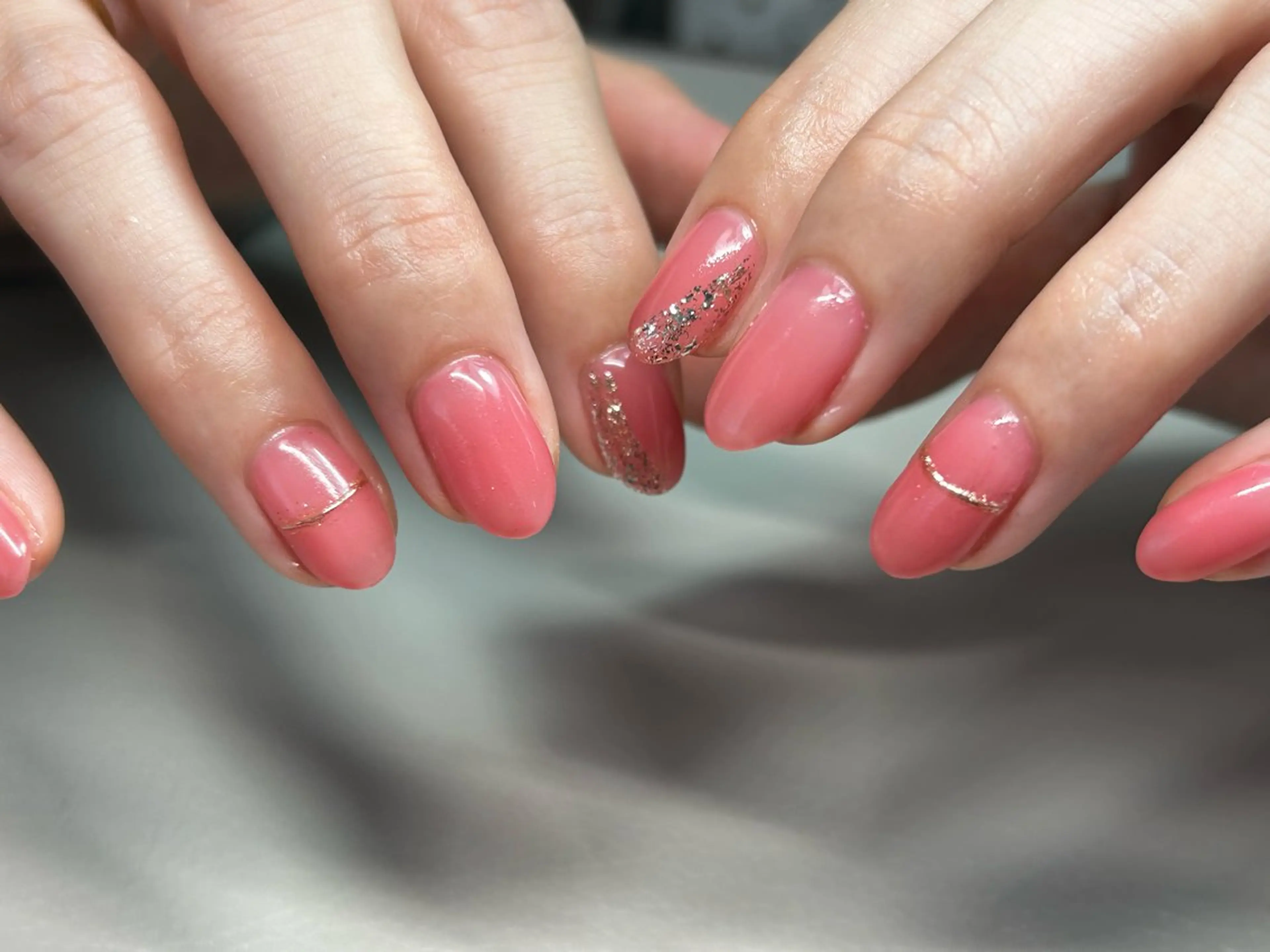 ネイル アートネイル シンプルネイル amo_nail 岡山市南区自宅ネイルのネイルデザイン