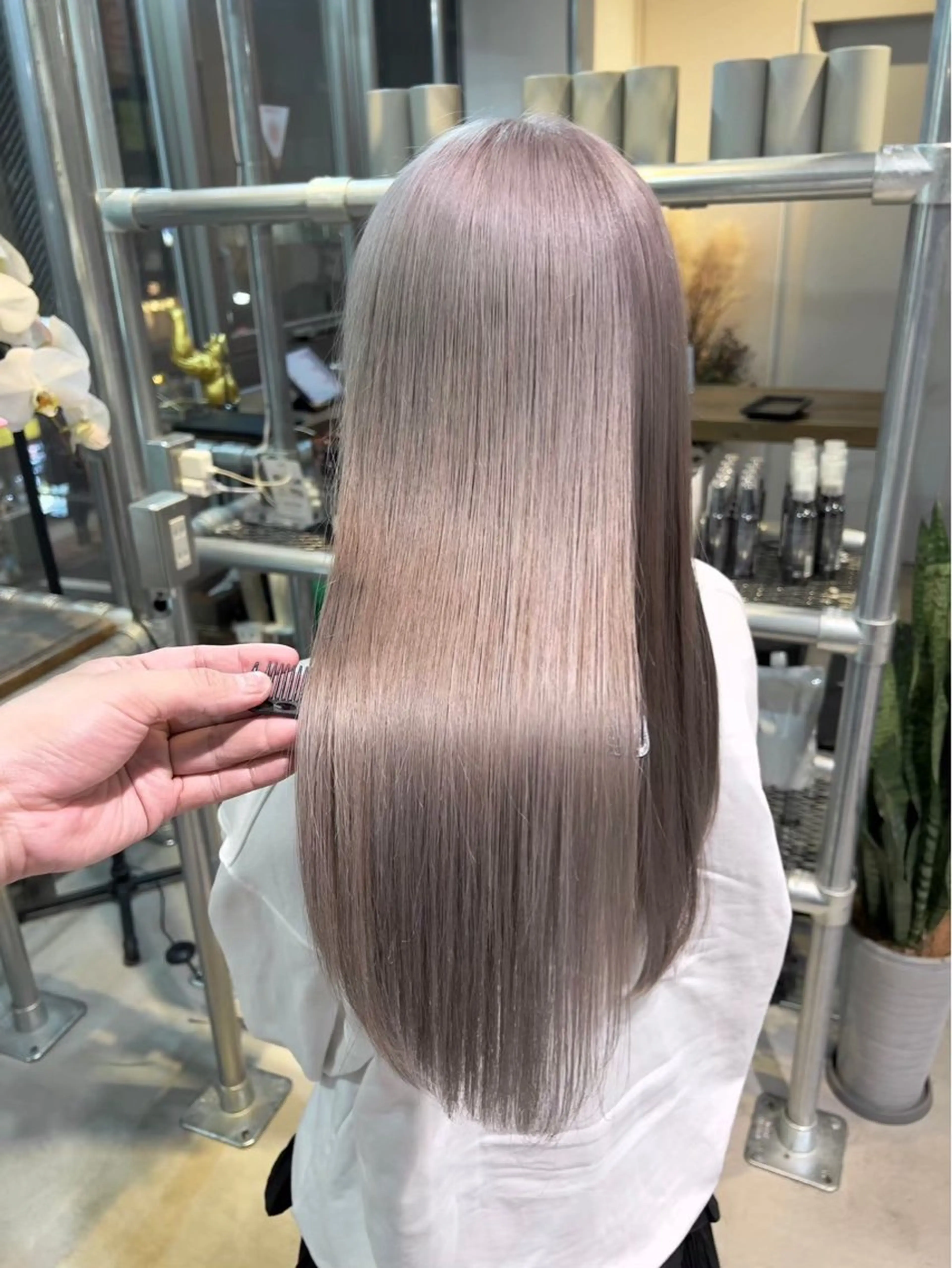 カラー 透明感カラー/レイヤ ーhinata.のヘアスタイル