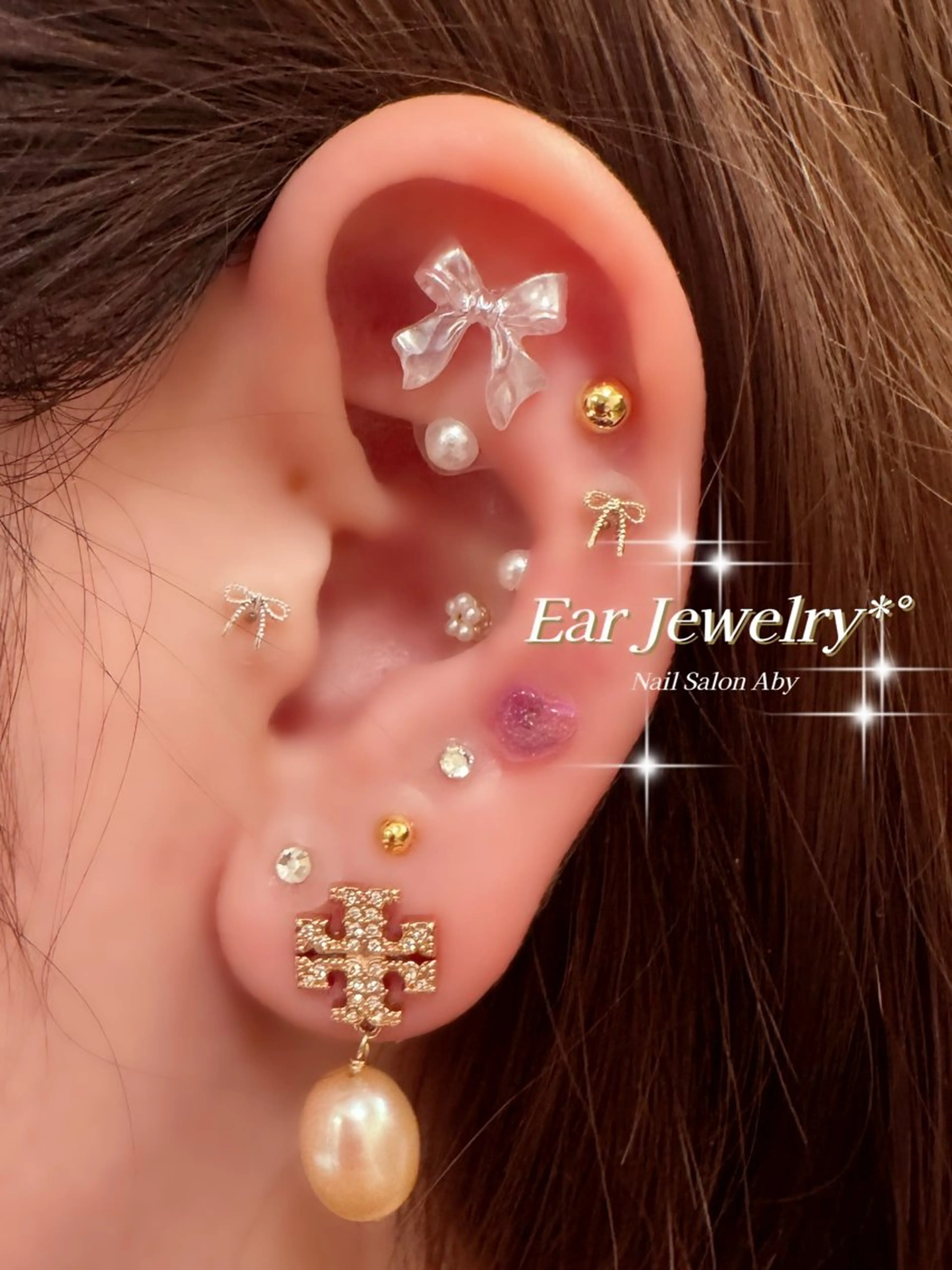 耳つぼジュエリー☆付け放題の写真