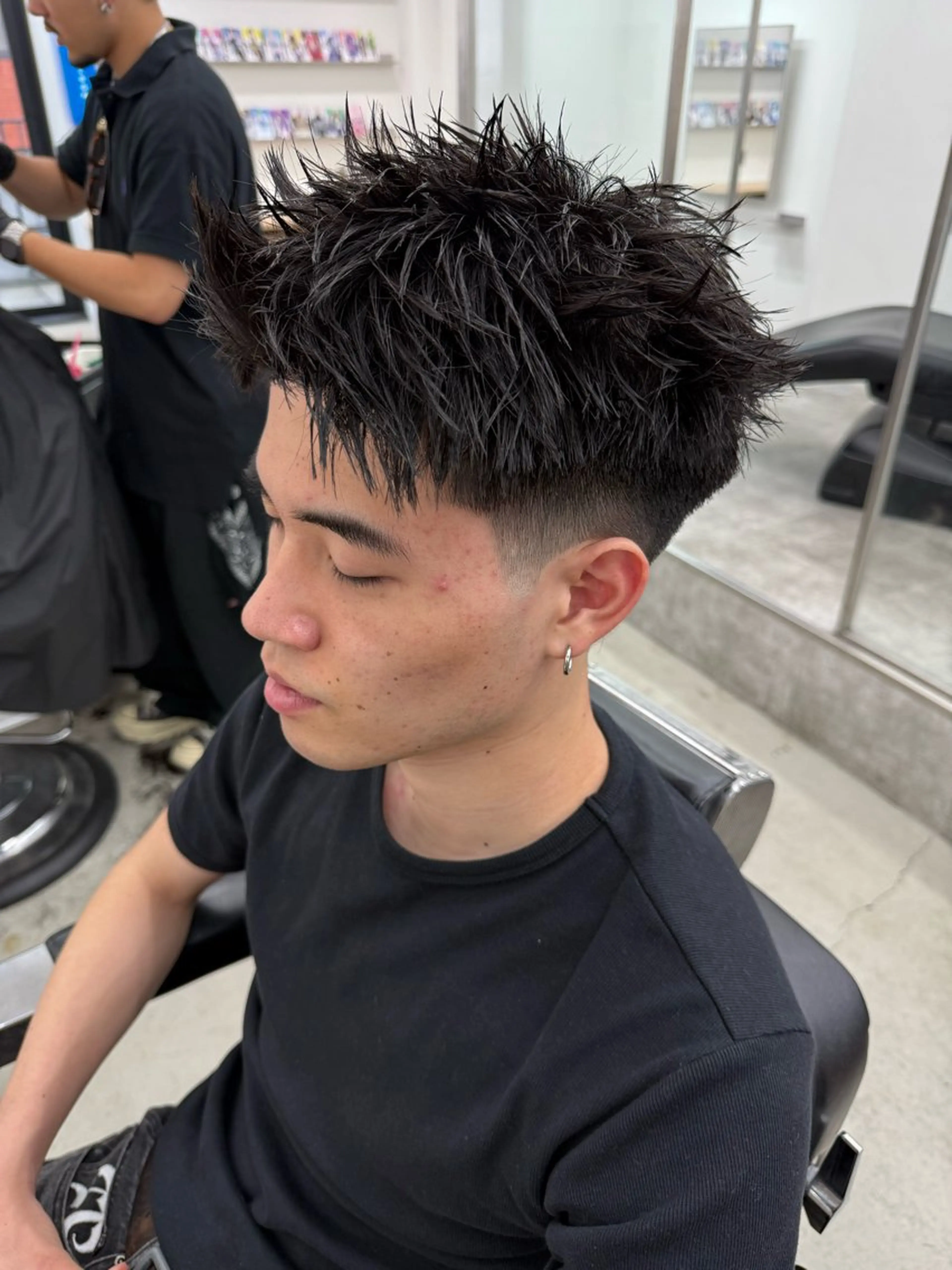 ショート パーマ メンズ 亀井隆汰/メンズ専門 パーマ特化美容師のヘアスタイル