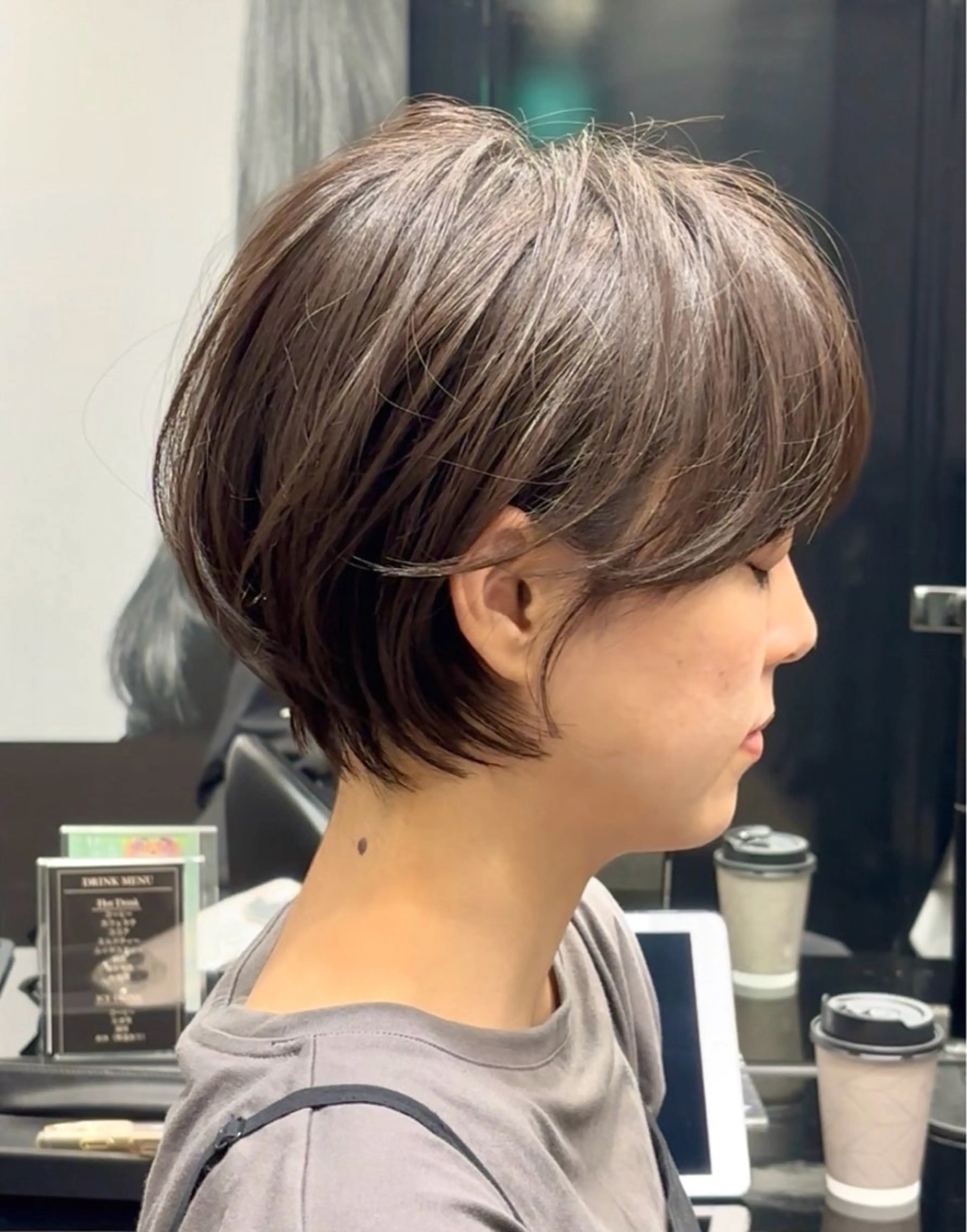 ショート ショートボブ ハンサムショート 丸みショート ボブ くびれヘア HARUKI  MINATO Japan広島紙屋町店所属・hmj紙屋町店 脊戸智志のヘアスタイル