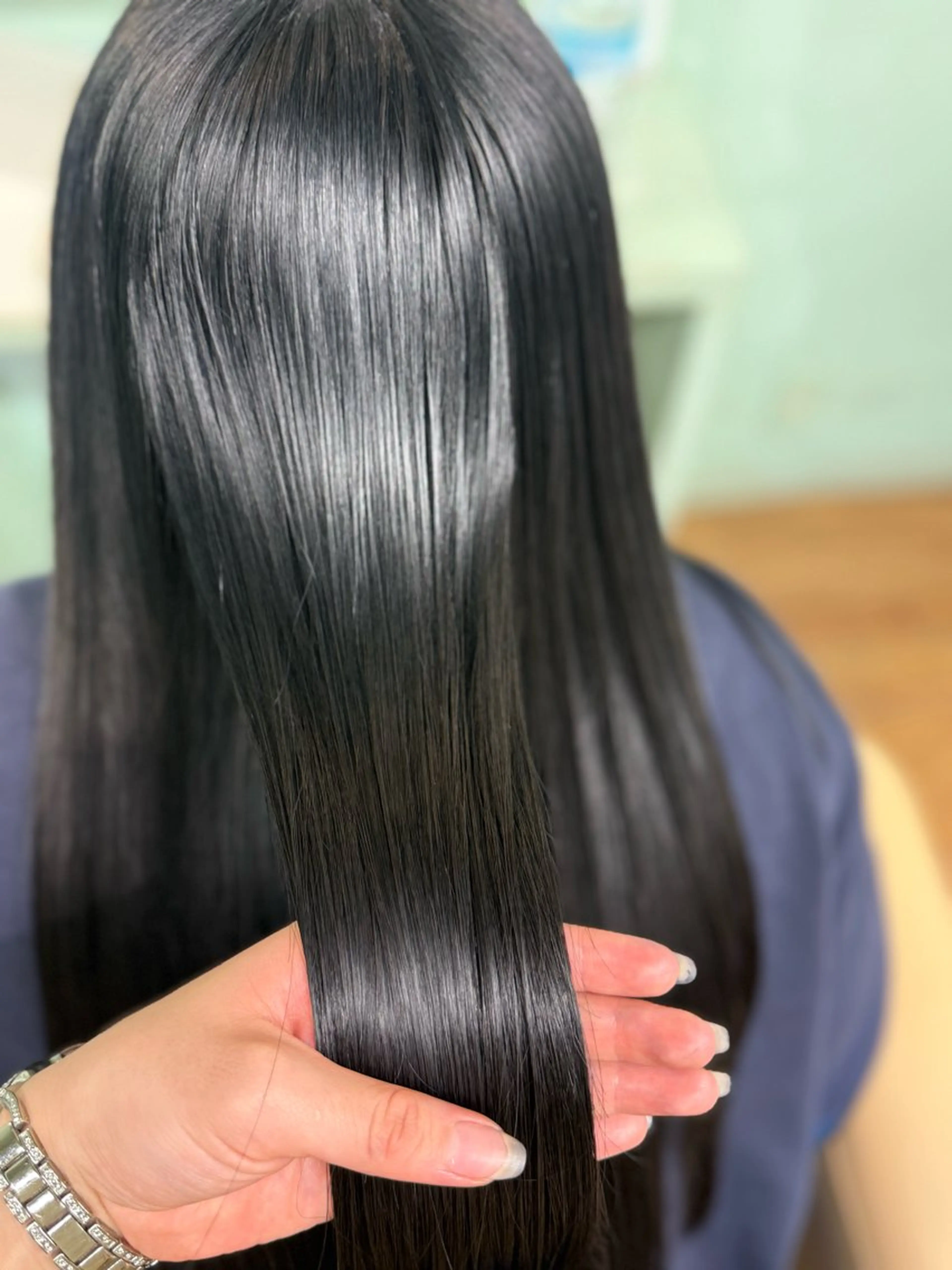 サロン1️⃣人気‼️【艶髪トレンドカラー➕3step髪質改善➕頭皮洗浄マーブ】の写真