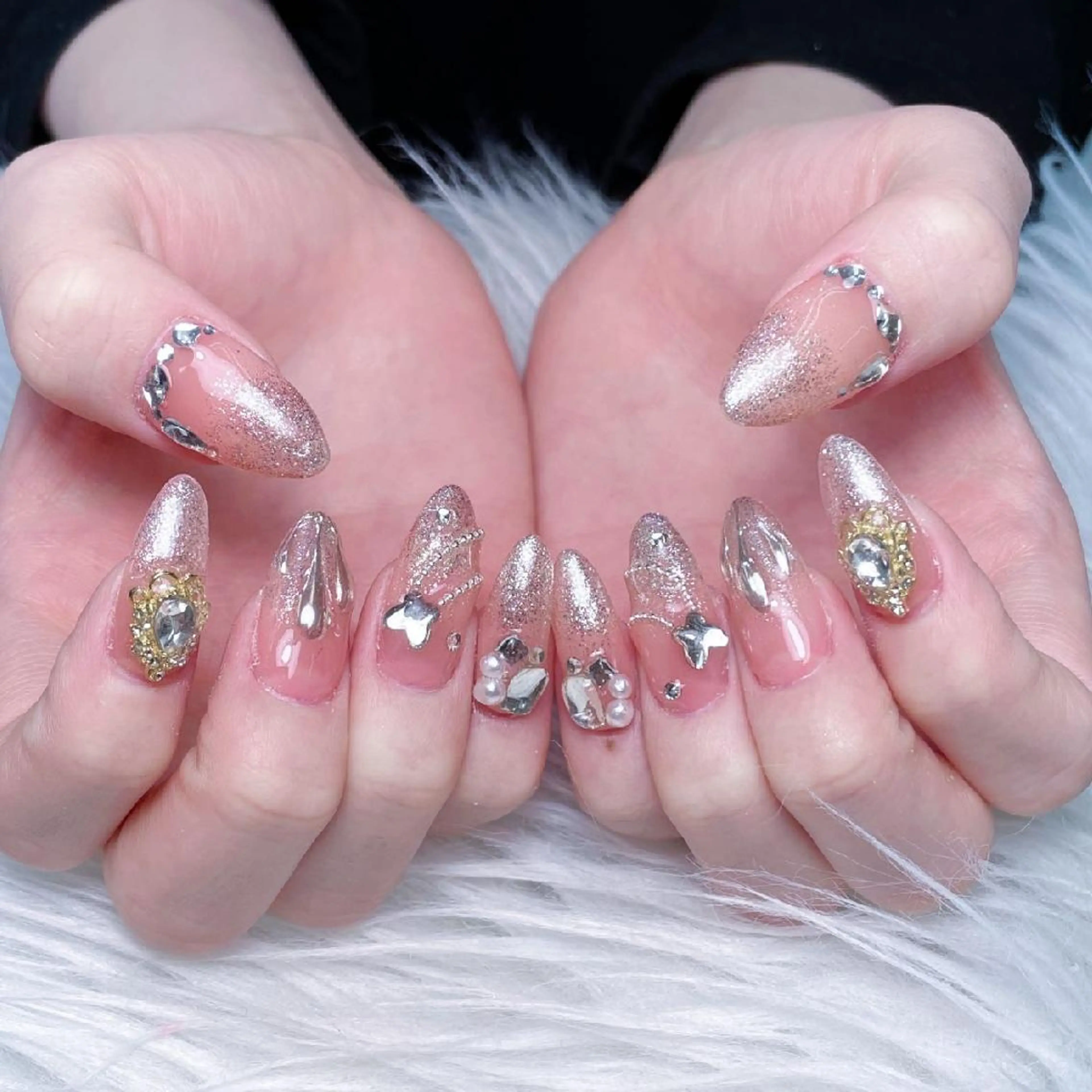 ネイル ハート 韓国ネイル 夏ネイル ワンホンネイル Melody Nail所属・Melody  3D/スカルプ専門店のネイルデザイン