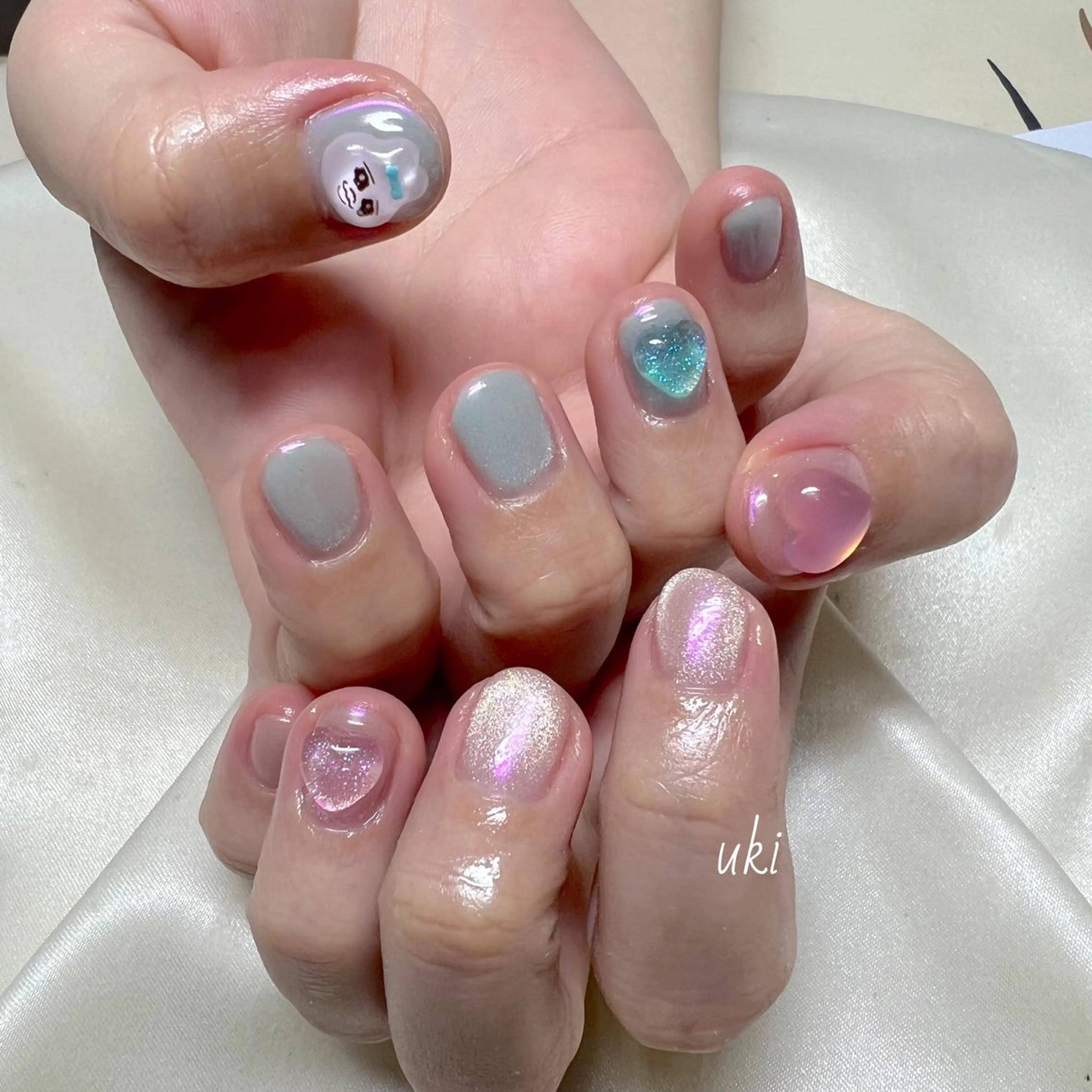 ネイル マグネットネイル ミラーネイル ハンドネイル Ameri nail /UKIのネイルデザイン