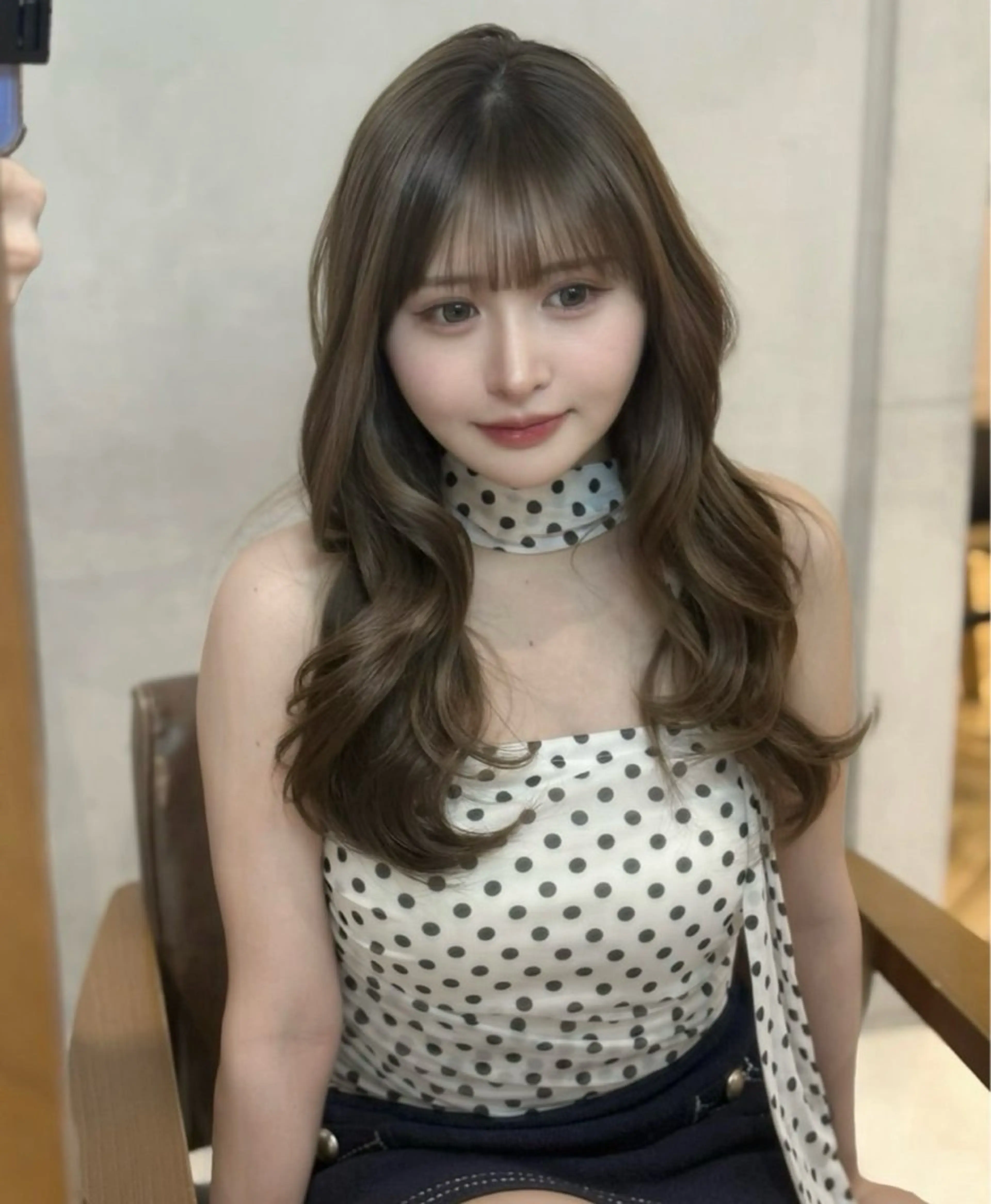 ミディアム カラー ヘアアレンジ メンズ Salowin原宿ash所属・‎透明感×艶髪 ‎🫒maki🎀のヘアスタイル