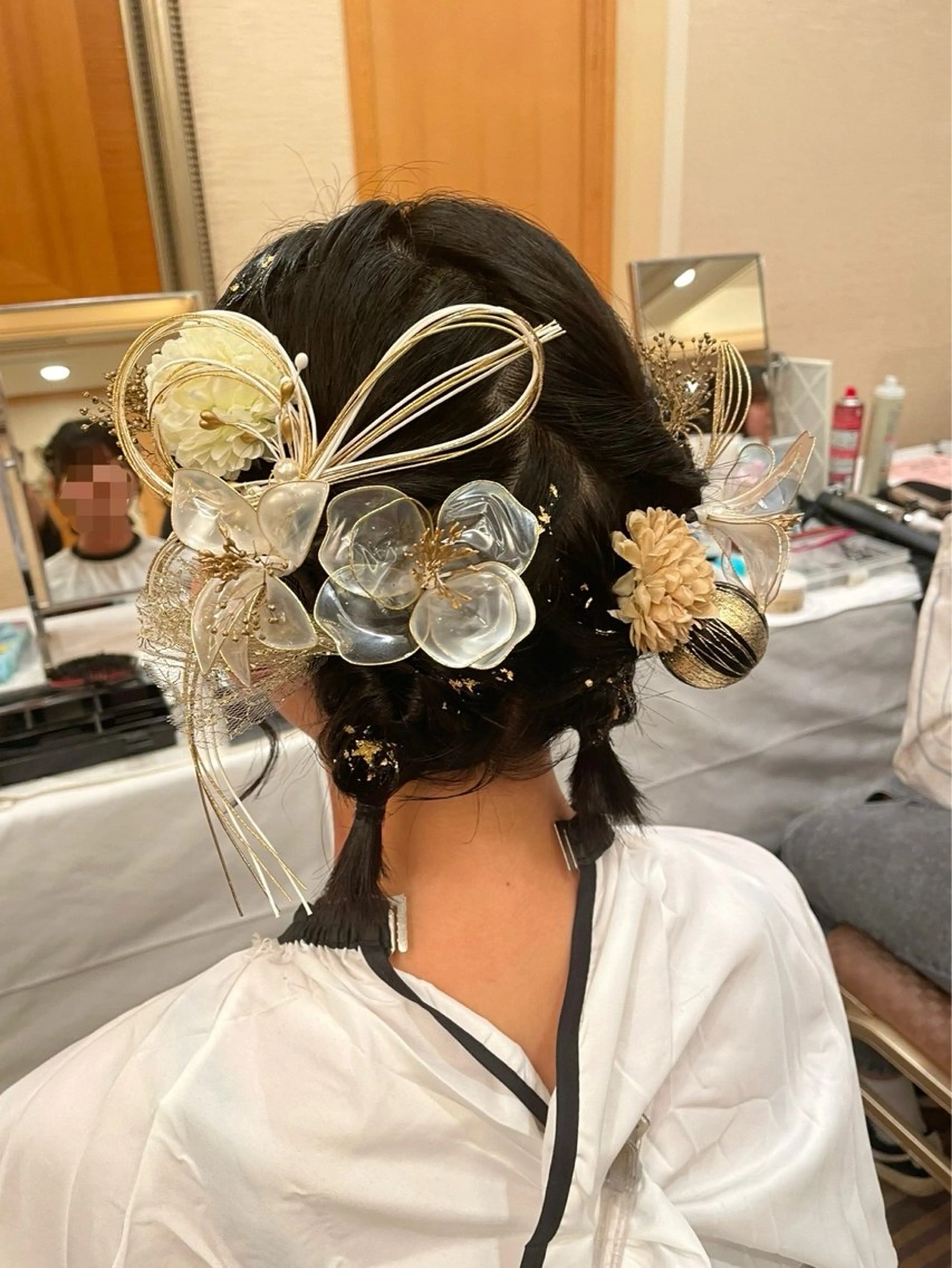 ミディアム ヘアアレンジ ヘアセット 大賀 祐未のヘアスタイル