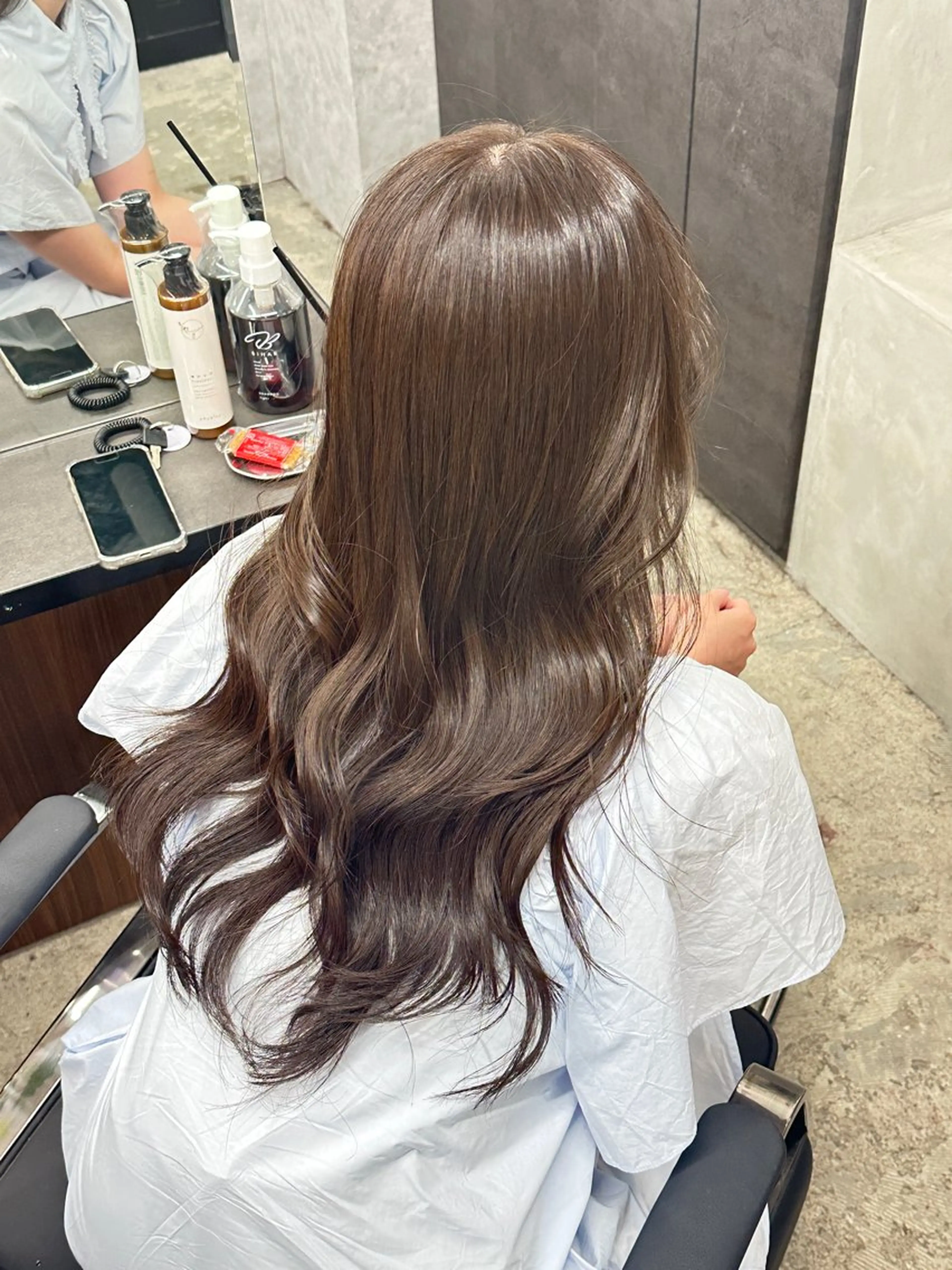 ロング カラー ブリーチ ブリーチなしカラー ヘアカラー トリートメント ブリーチなしWカラー 美髪/透明感/ユウゴのヘアスタイル