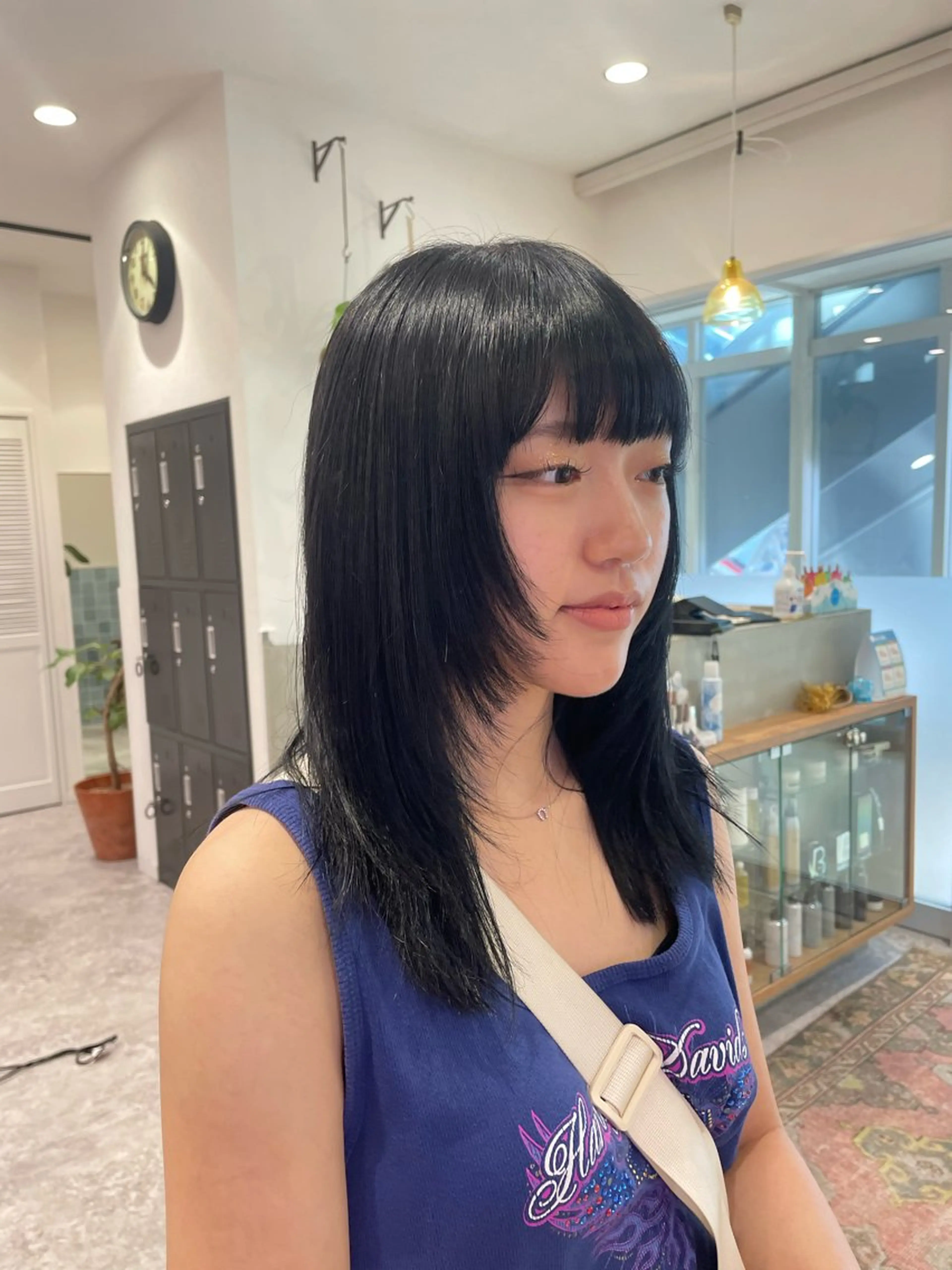 ロング ブリーチカラー ボブカット🫧のヘアスタイル