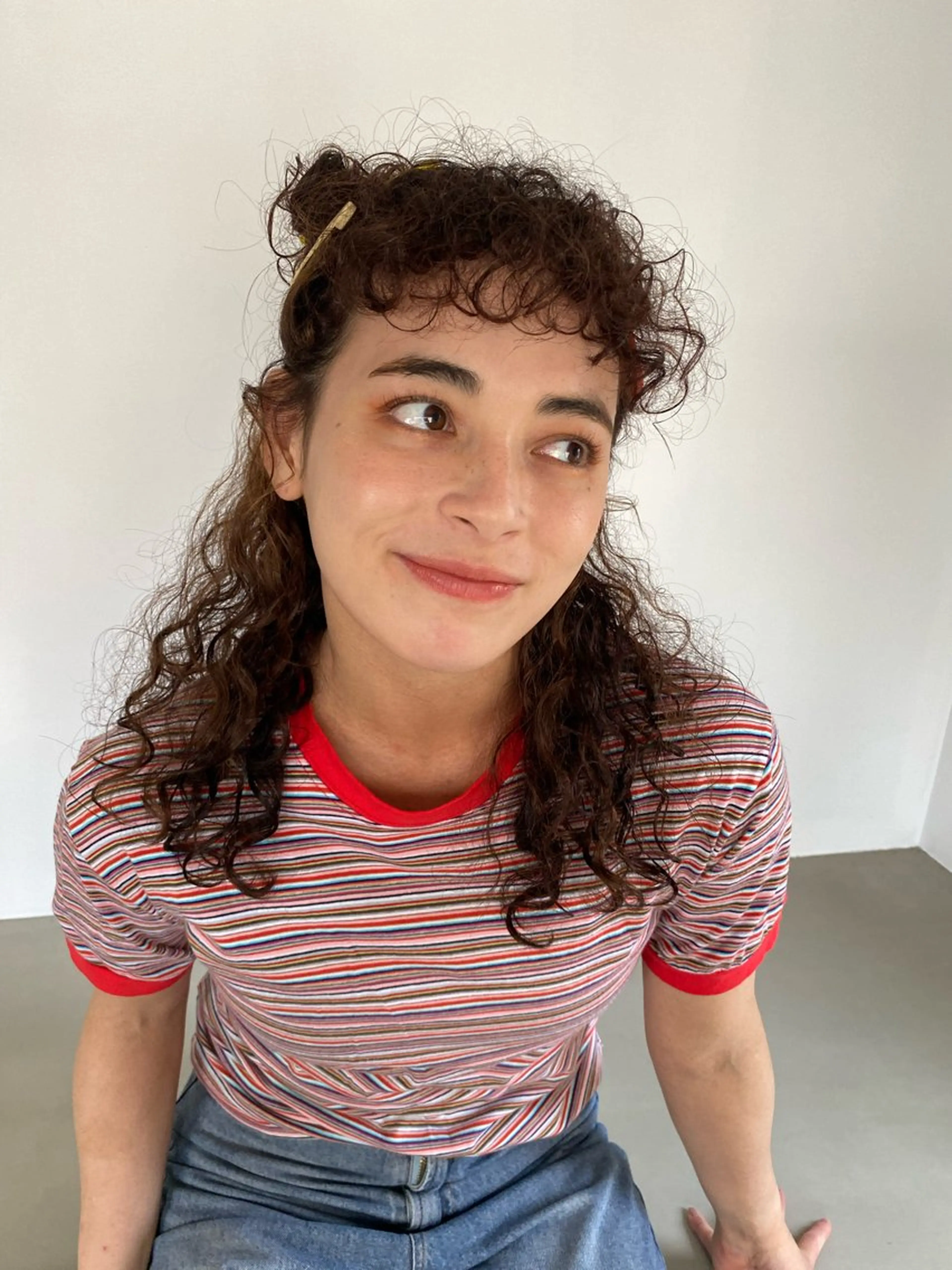 ロング カラー パーマ カット パーマ トリートメント Hayashi Shioriのヘアスタイル