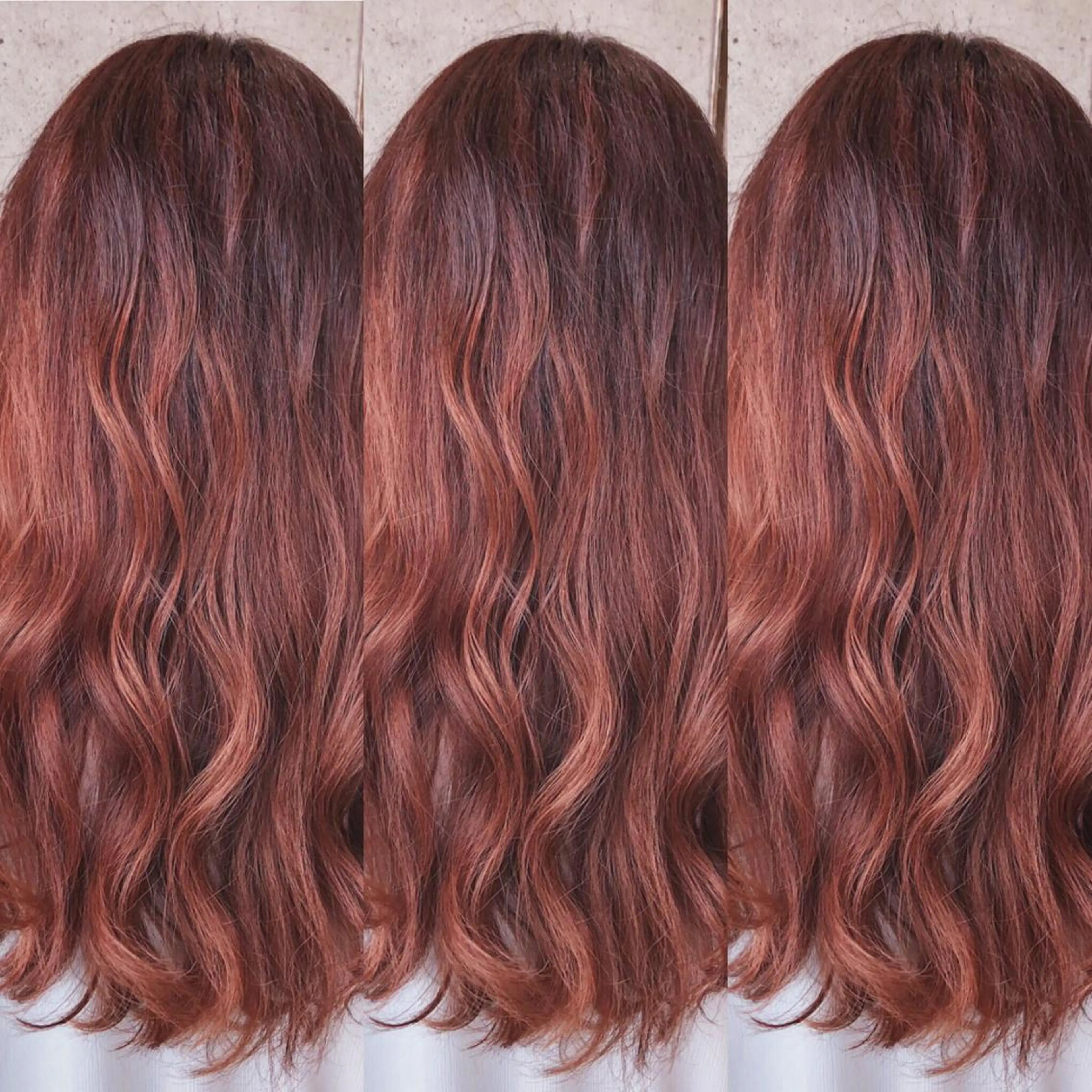 ロング カラー ブラウンカラー イルミナカラー ピンクカラー ピンクブラウン 福森 みずきのヘアスタイル