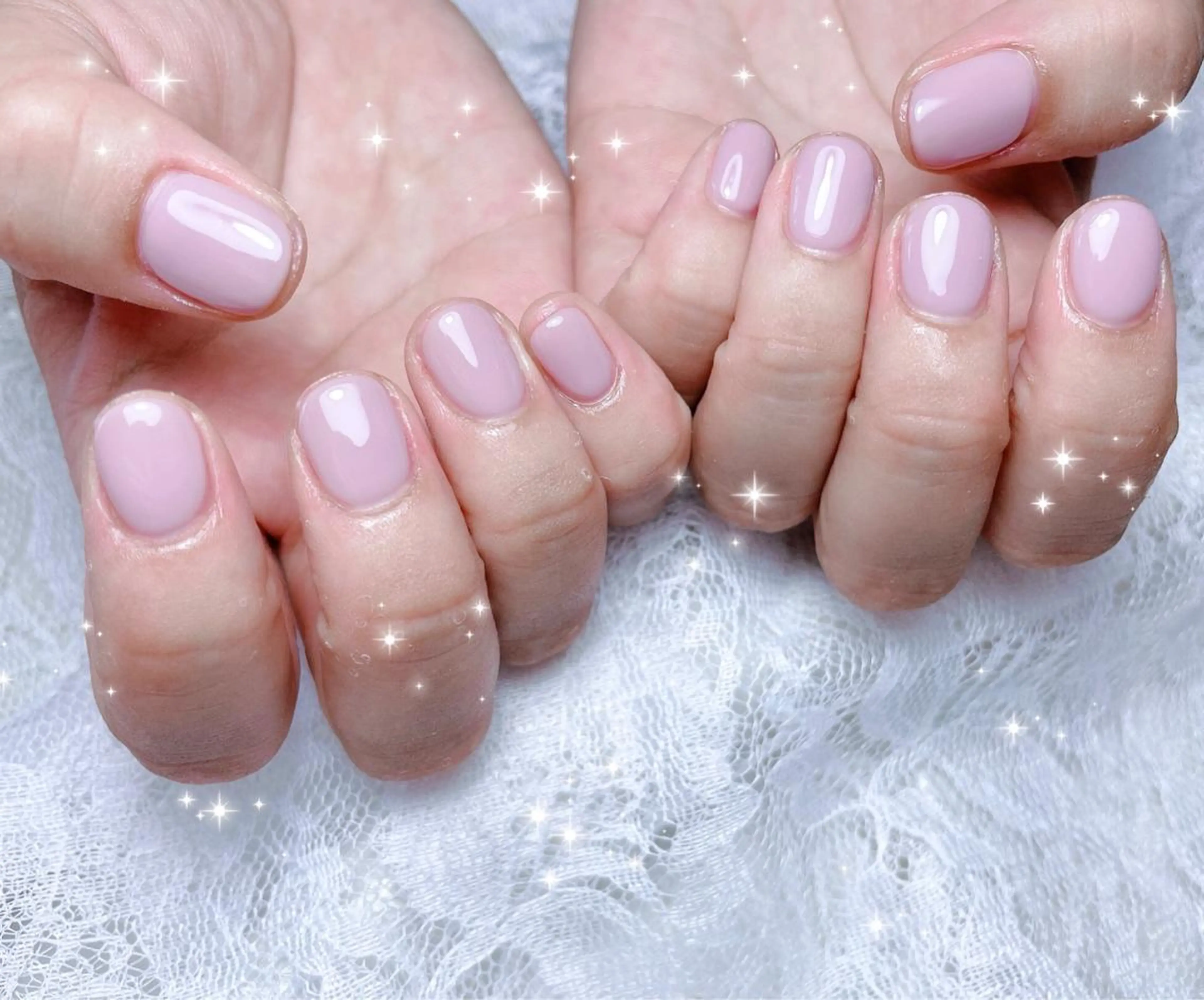 ネイル ピンク ハンドネイル FLARE NAIL フレアネイルのネイルデザイン