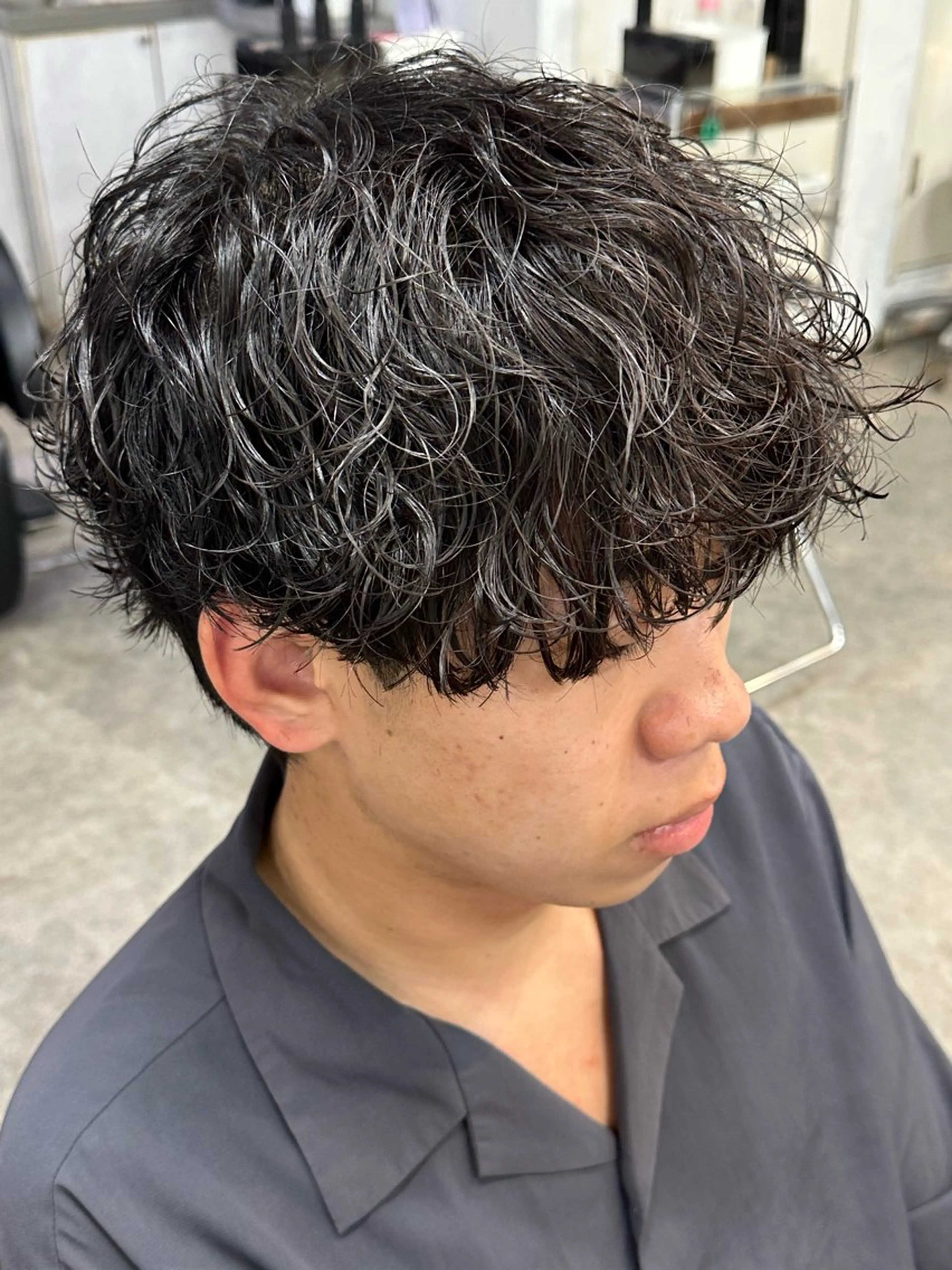 パーマ メンズ パーマ fifth men's原宿所属・fifth/原宿/ シャドウパーマ/カズのヘアスタイル