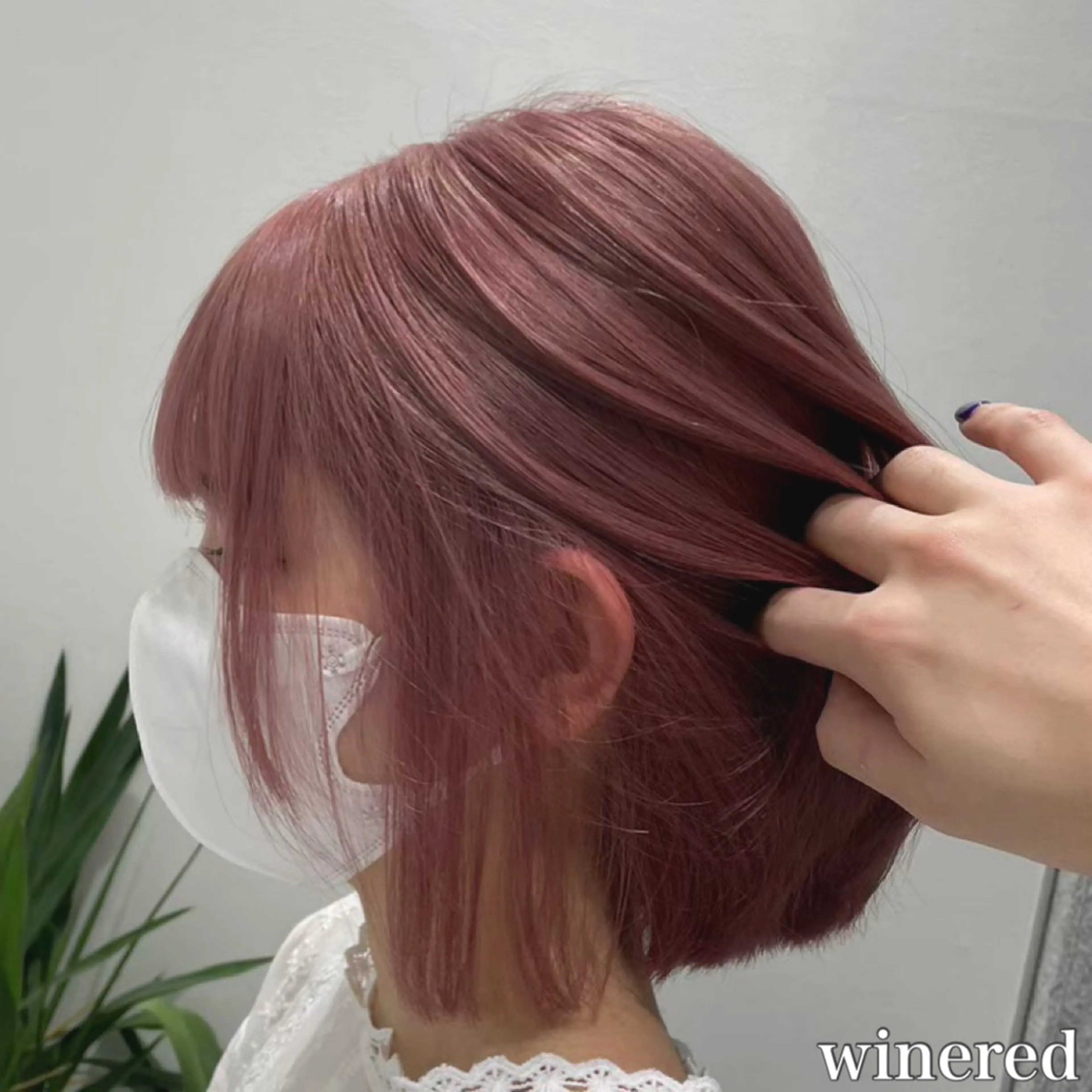 セミロング カラー ヘアアレンジ 🩵ダメージレス艶感 ハイトーン🩷のヘアスタイル