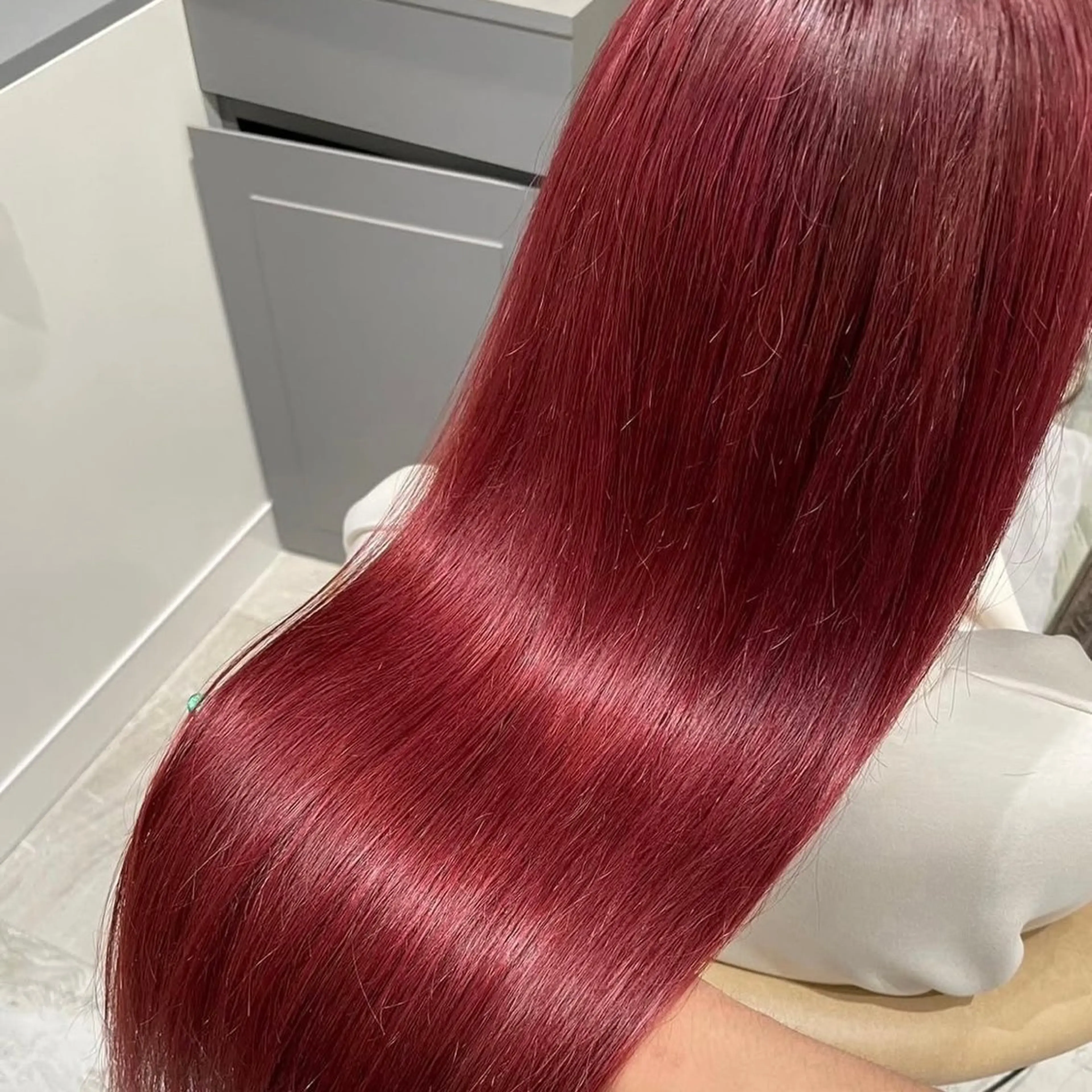 ロング 岡田準希/韓国/透明 感カラー/美髪矯正のヘアスタイル