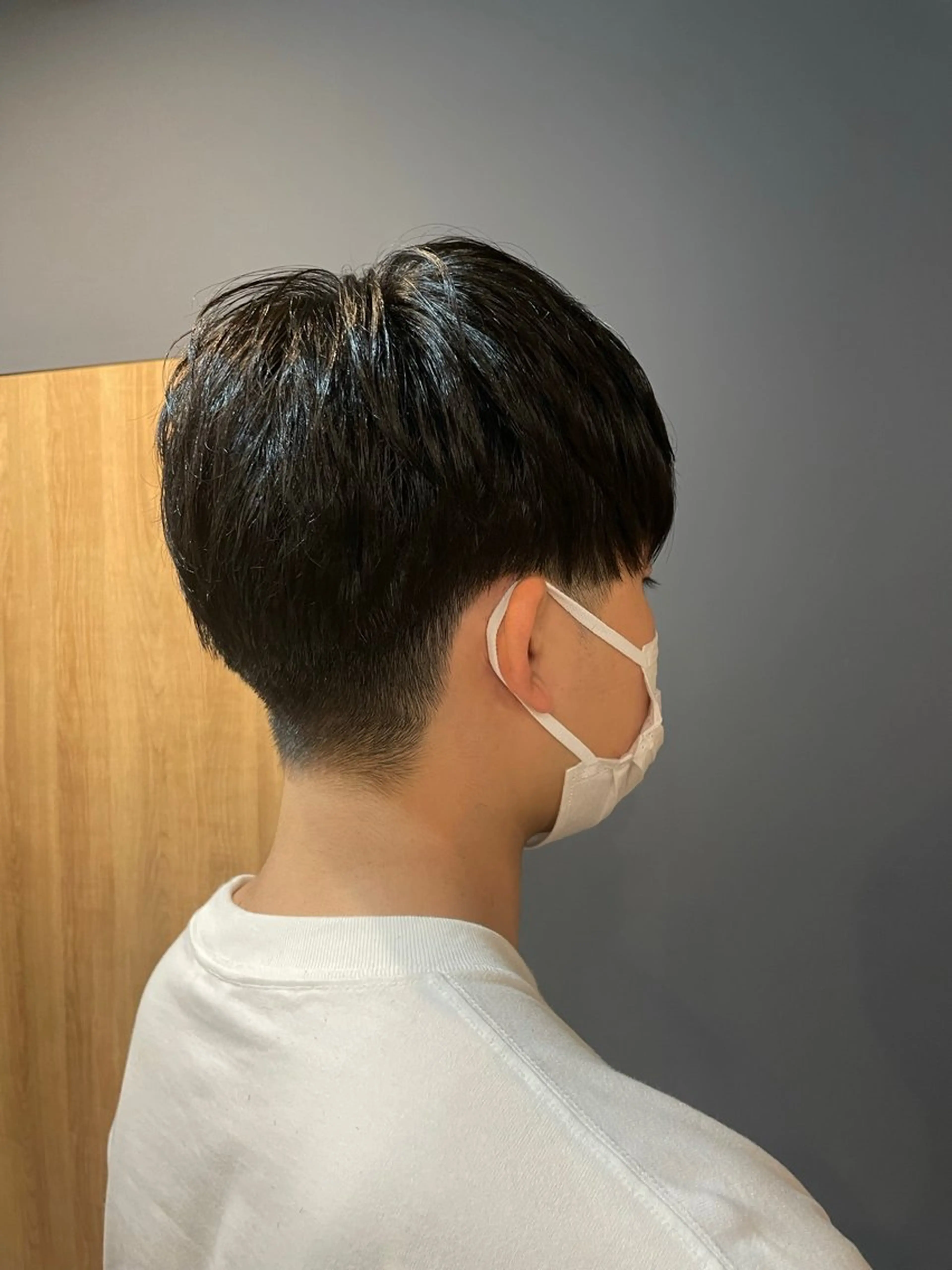 メンズ 鎌取/透明感カラー /ボブ/顔まわりのヘアスタイル