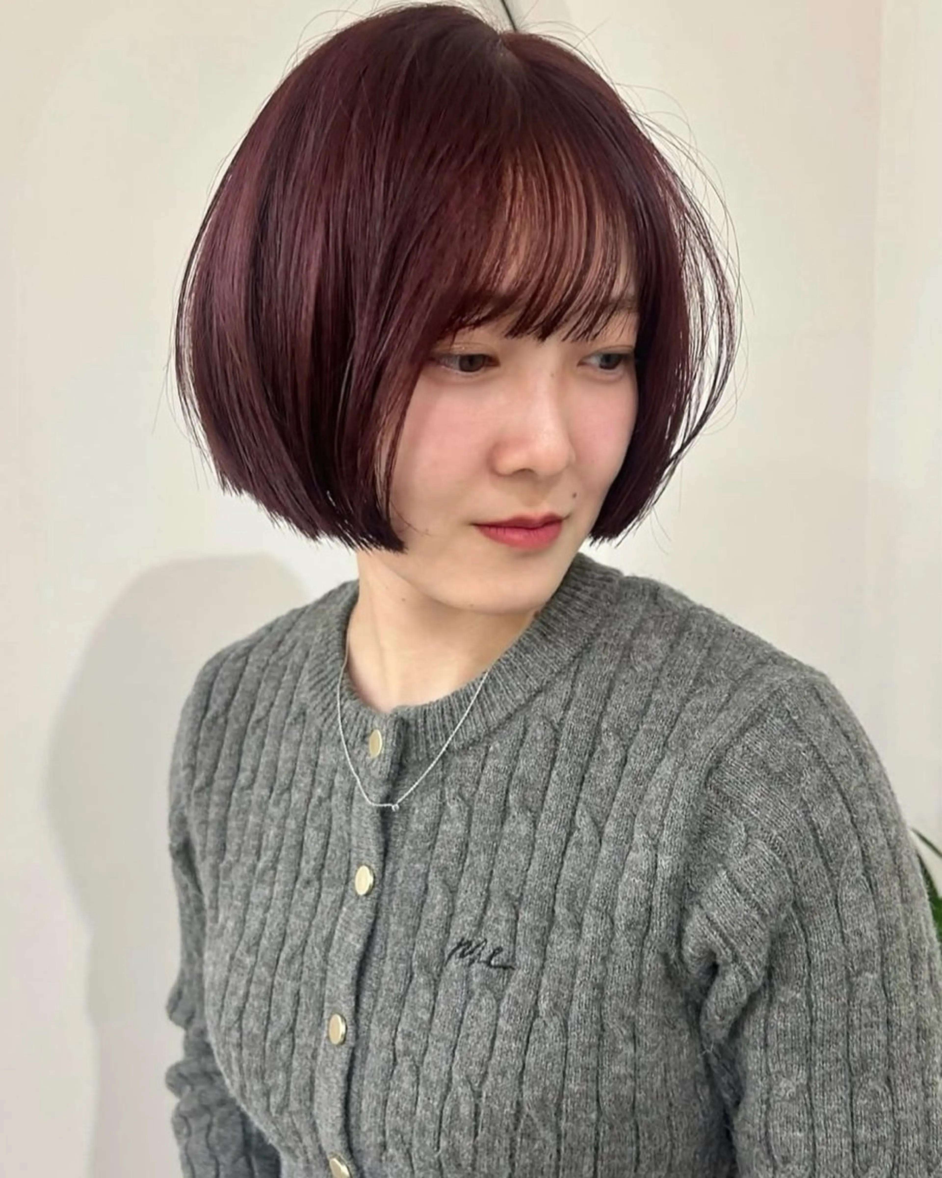 ショート ボブ くびれヘア BROUN®所属・江坂カットモデル nacaのヘアスタイル