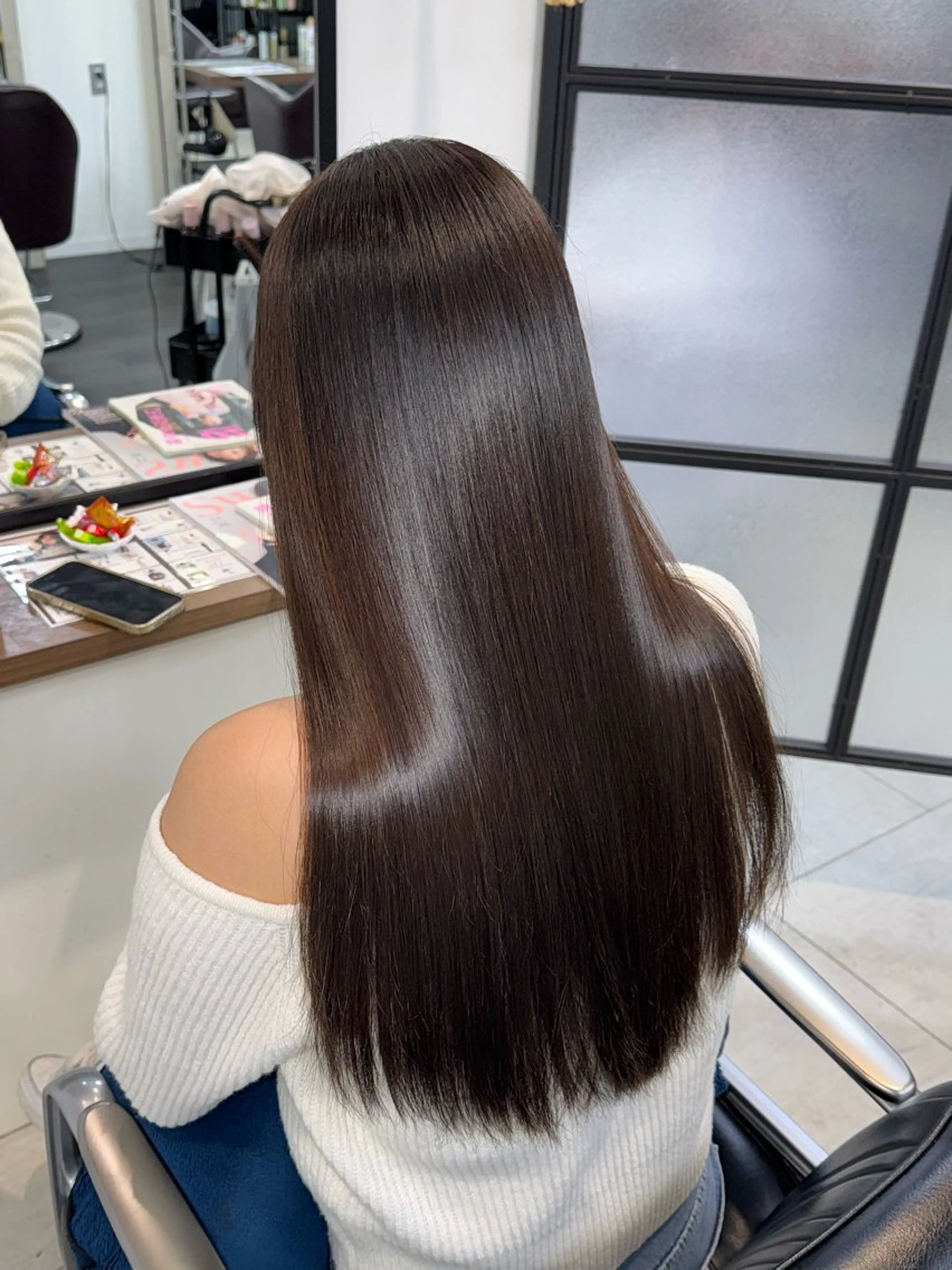 ロング カラー パーマ 縮毛矯正 トリートメント 湘南パーマ髪質改善 職人　HIROKIのヘアスタイル