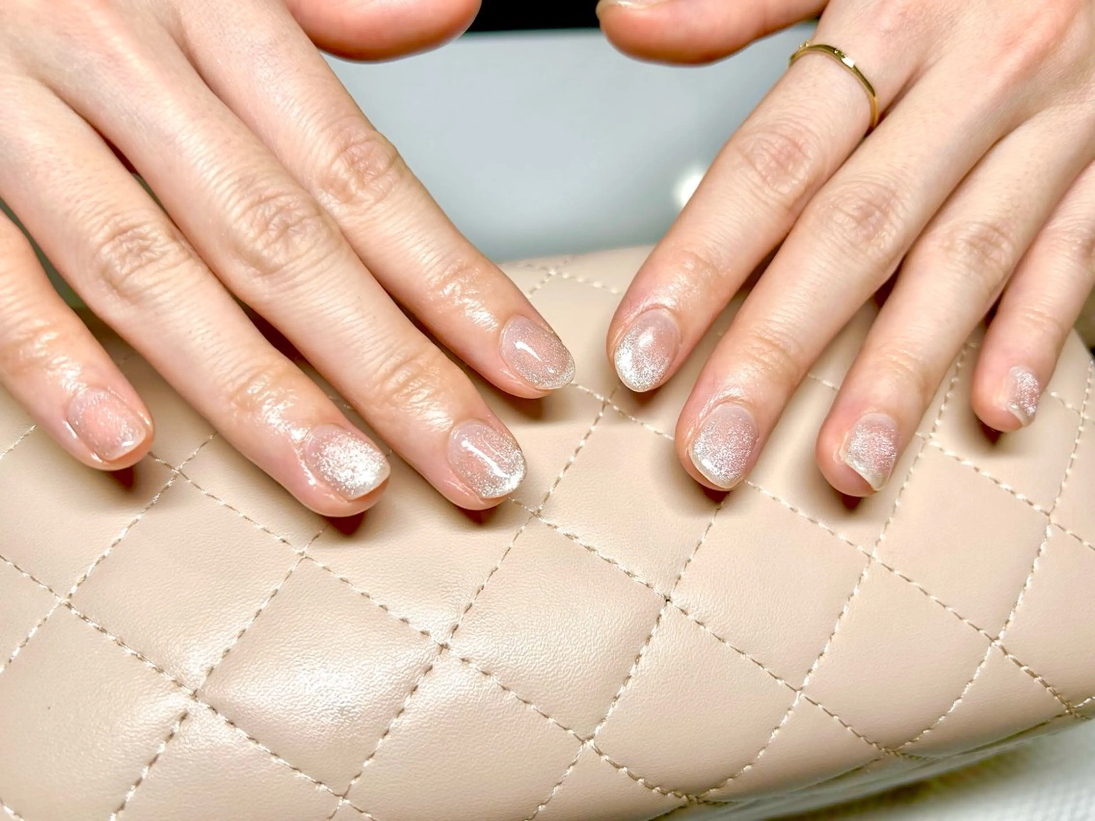 ネイル チークネイル マグネットネイル ハンドネイル NailSalon Mela所属・Mela ミユ🌼.*のネイルデザイン