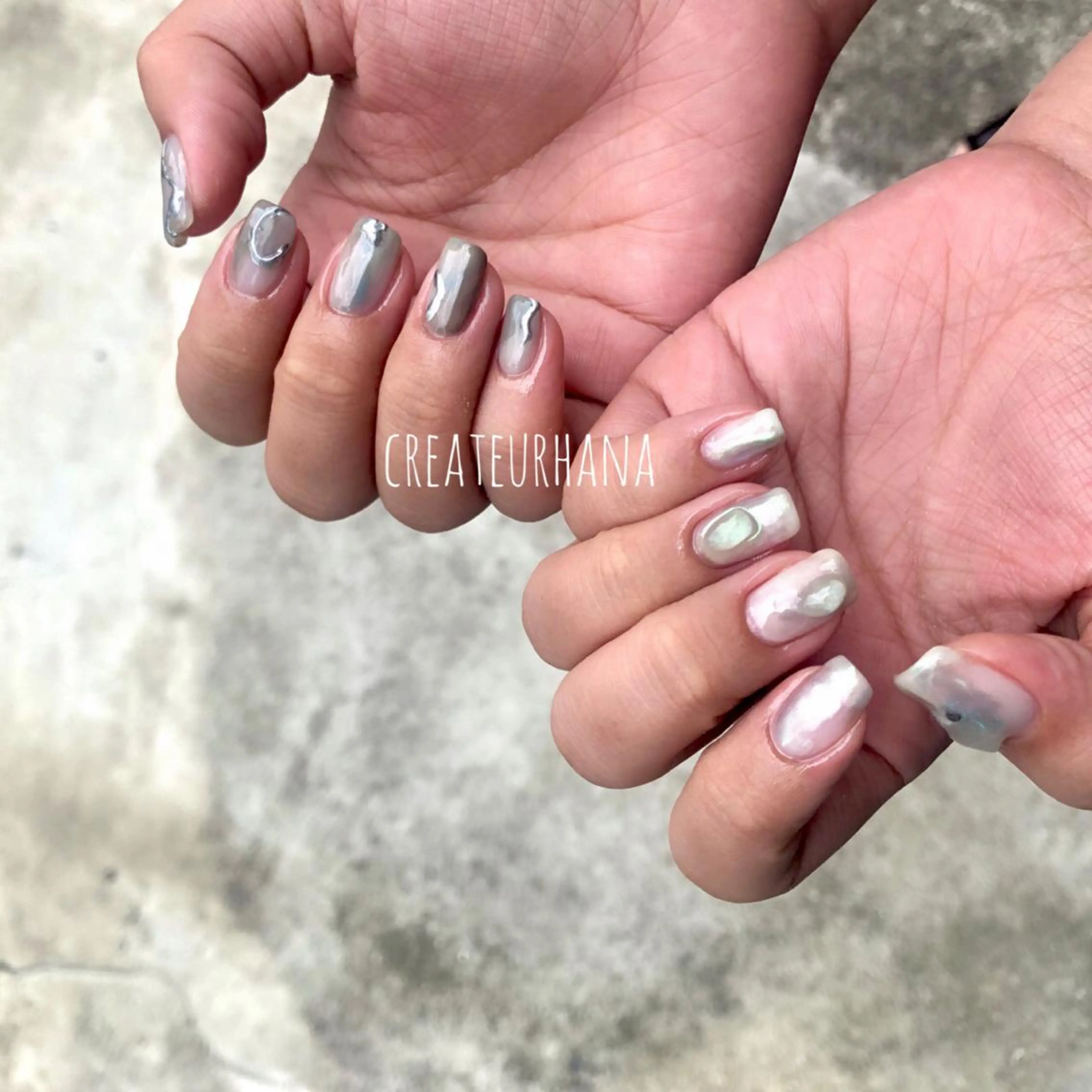 ネイル クレアトゥール華 都賀店所属・三橋 結菜のネイルデザイン